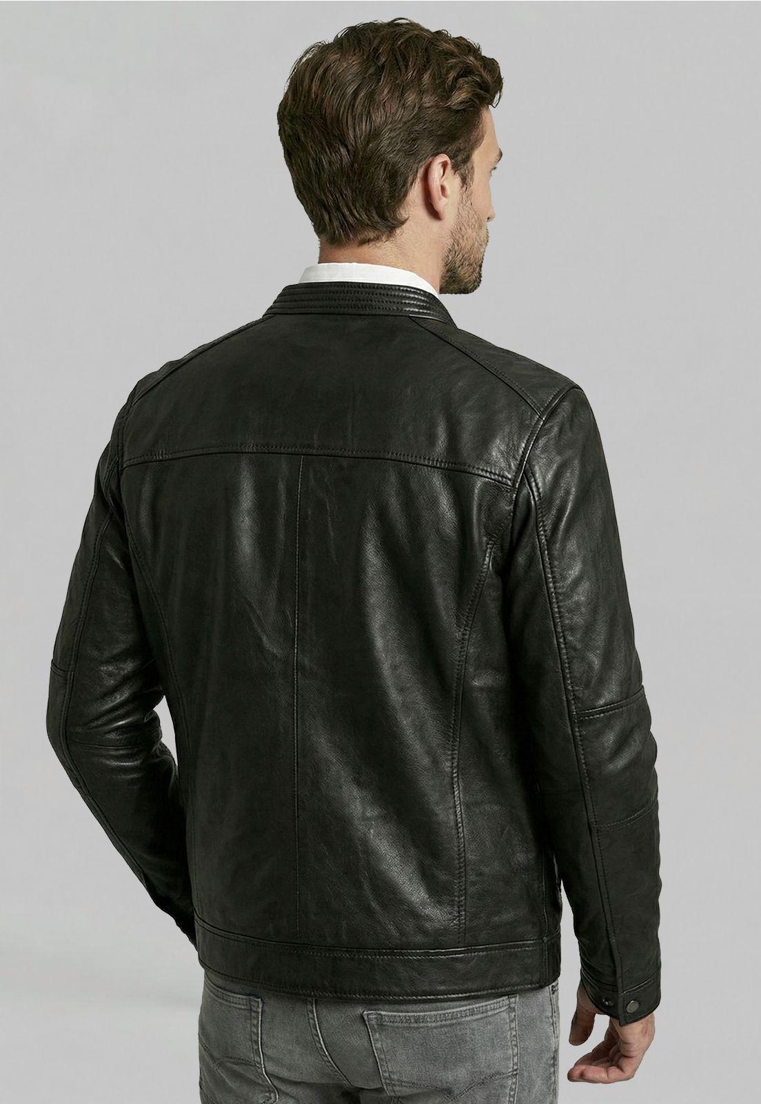 Chaqueta de Cuero Black Memphis-3