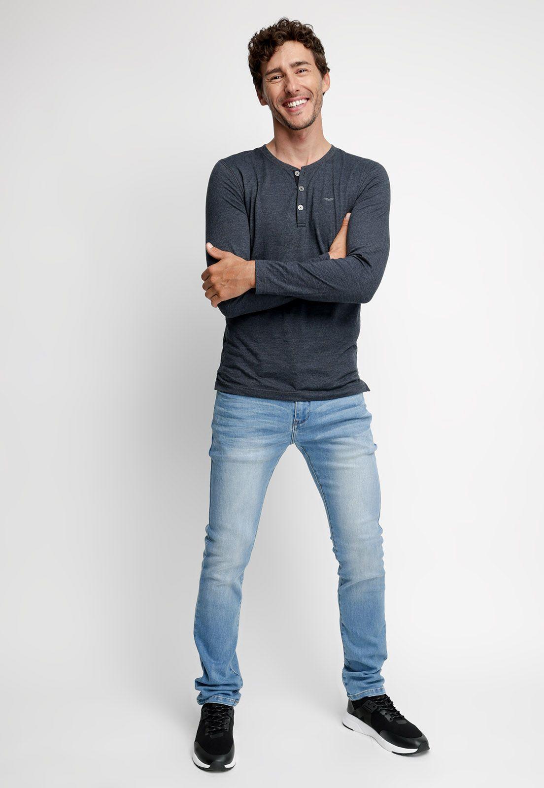 Polera Maryland Grafito Melange-3