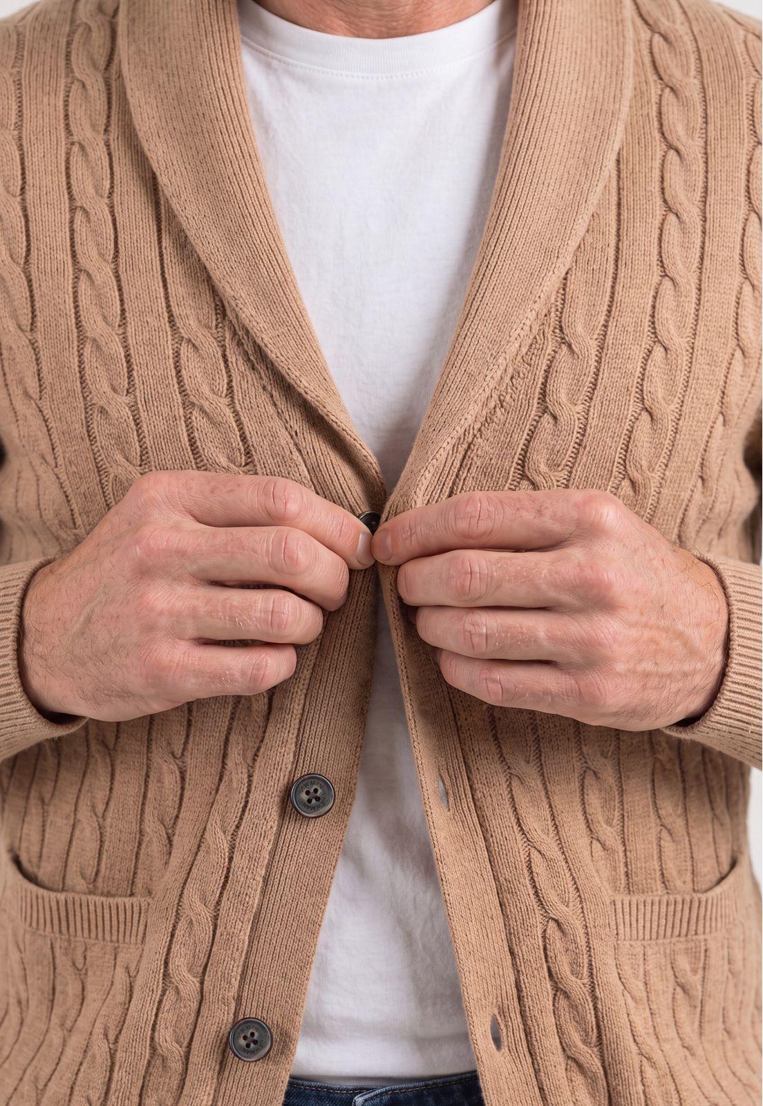 Cardigan Cluny Taupe-3