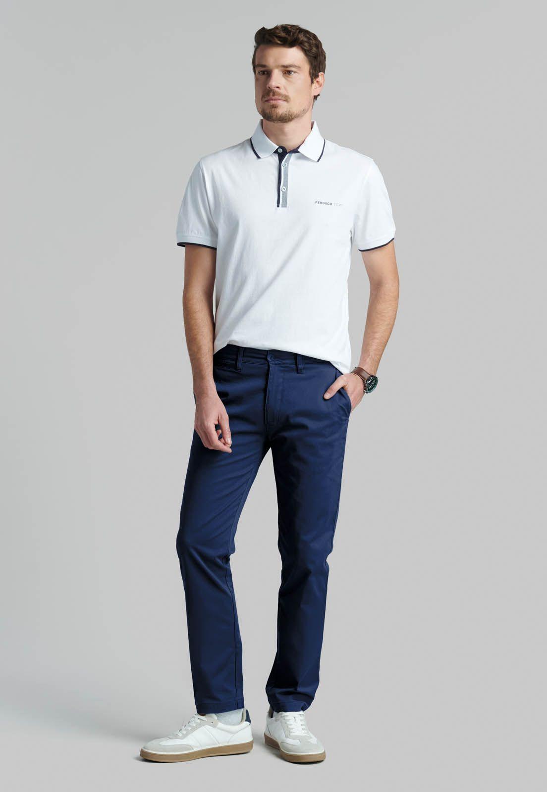 Pantalón Twill Slim /31 Business Dk.Blue-1