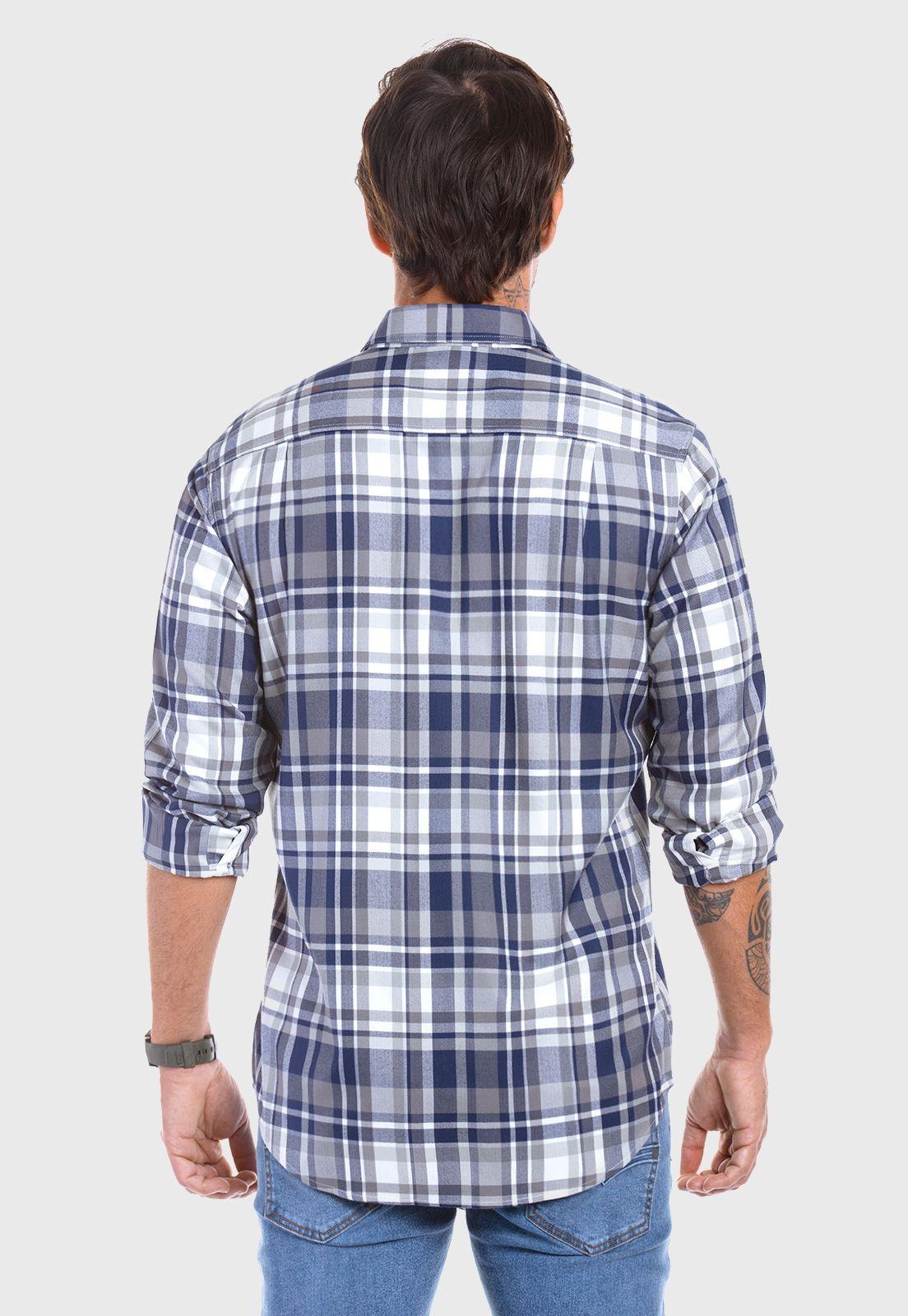 CAMISA CHECKERED DENVER F NAVY-2