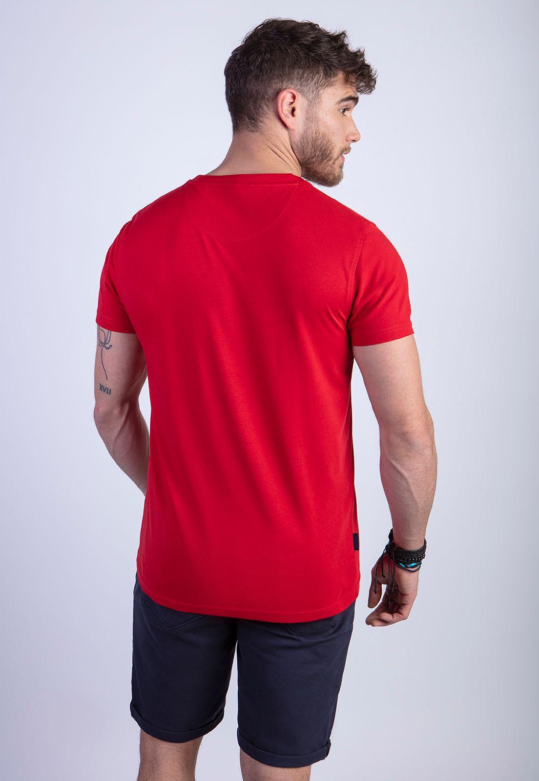Polera Básica Bolsillo Houston Red-1