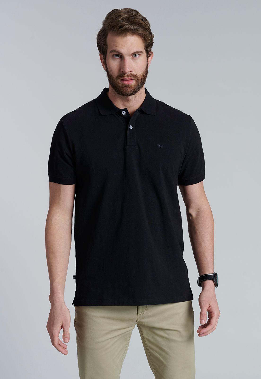 Polera Basica Pique Black-0