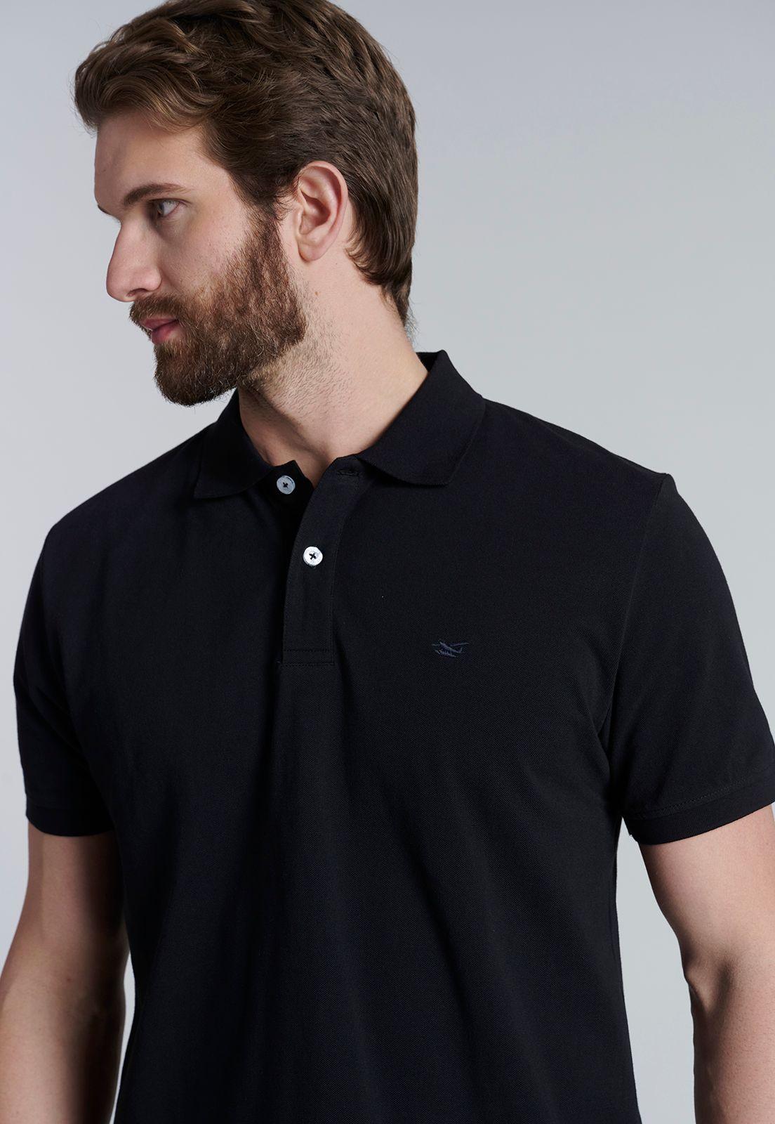 Polera Basica Pique Black-2