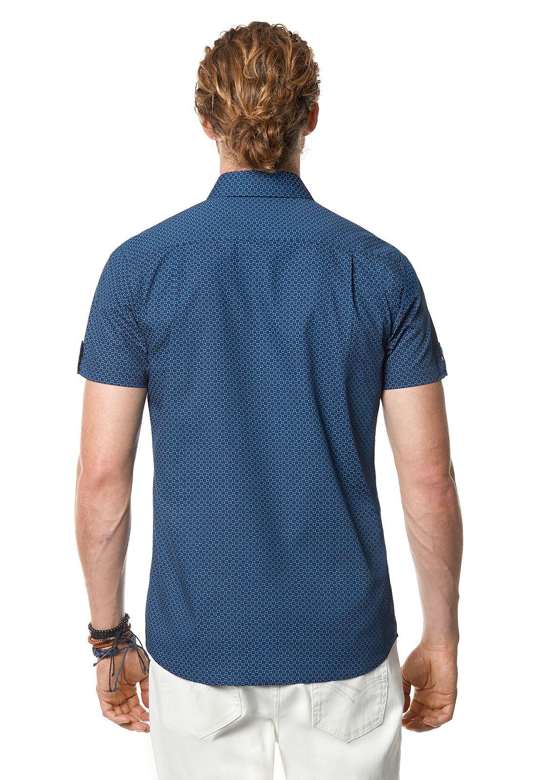 Camisa Estampada Albany F Navy-2