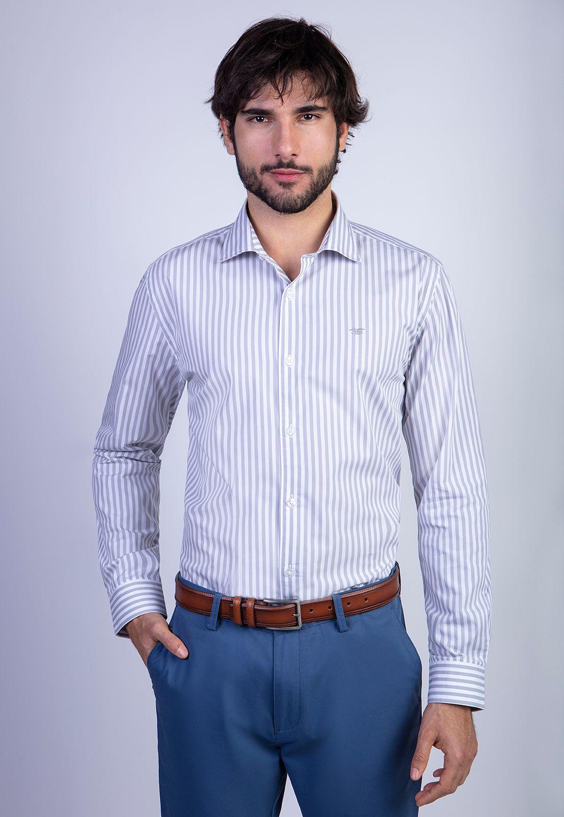 Camisa Smart Casual Bahamas Grey-0