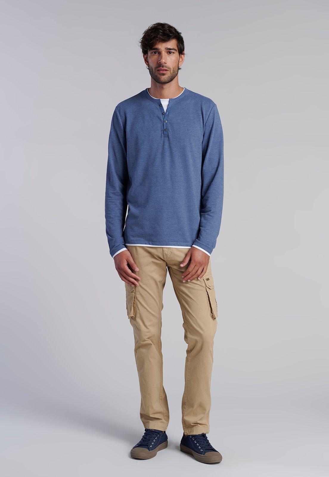 Polera Ml Dobel Indiana Navy-1