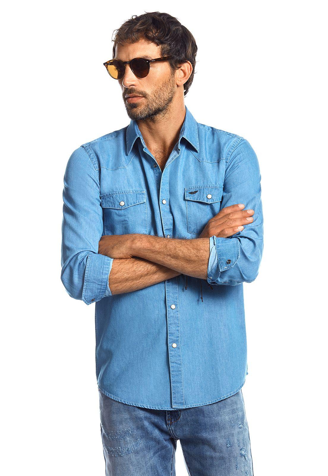 Camisa Denim Kansas Fj Blue-0
