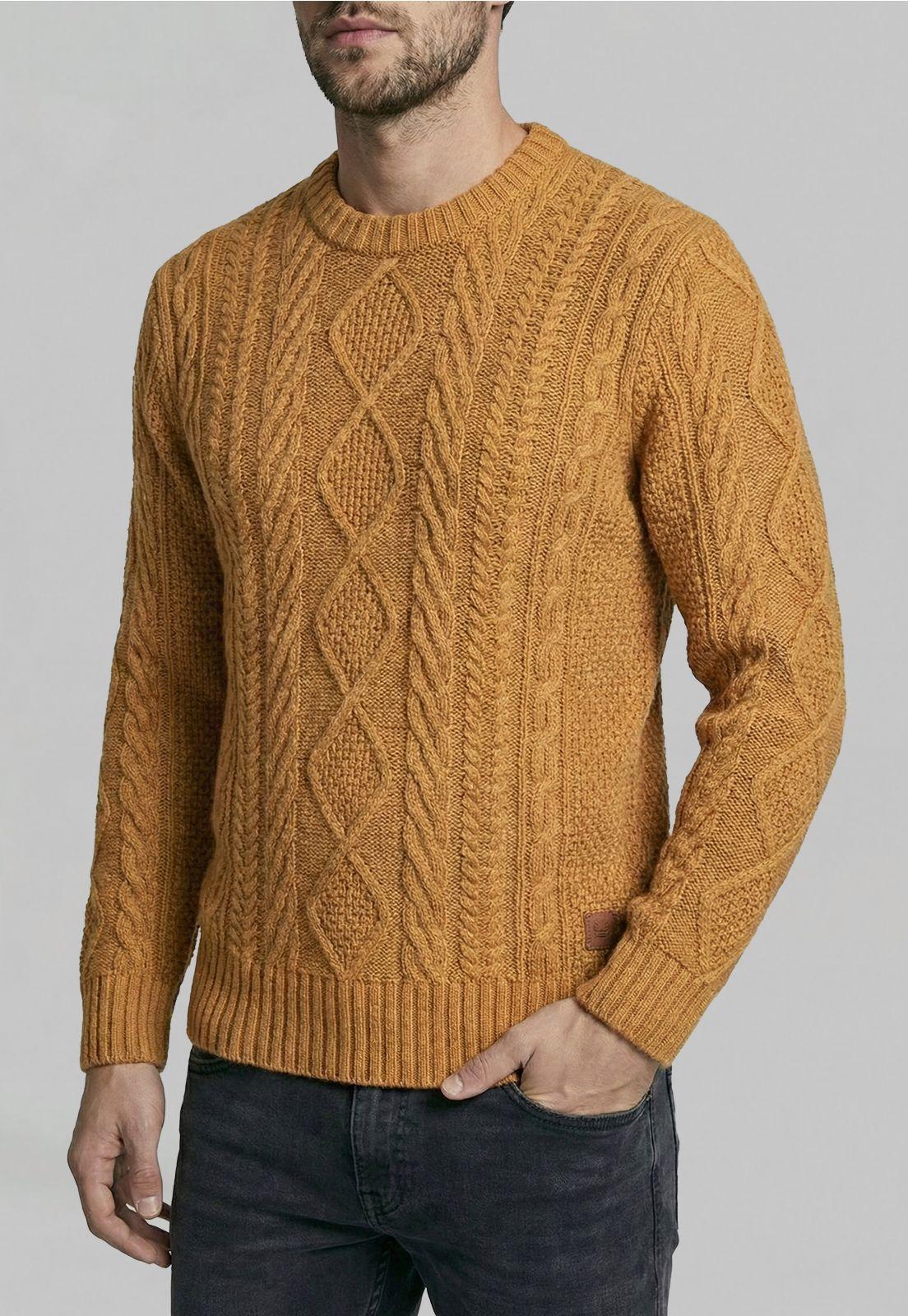 Sweater Chandler Lt Camel Melange-2