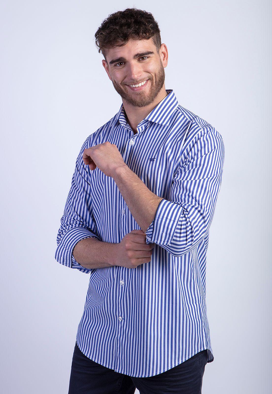 Camisa Smart Casual Bahamas Navy-0