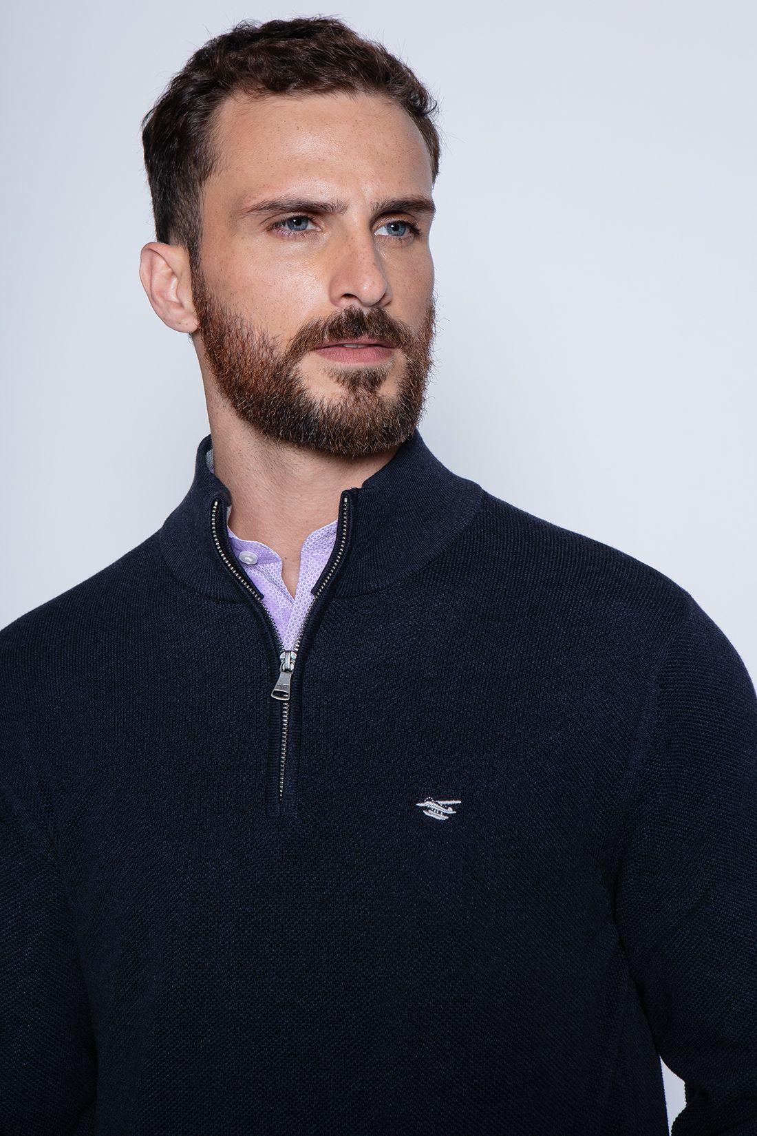 Sweater London Smart Casual L/S Navy-2