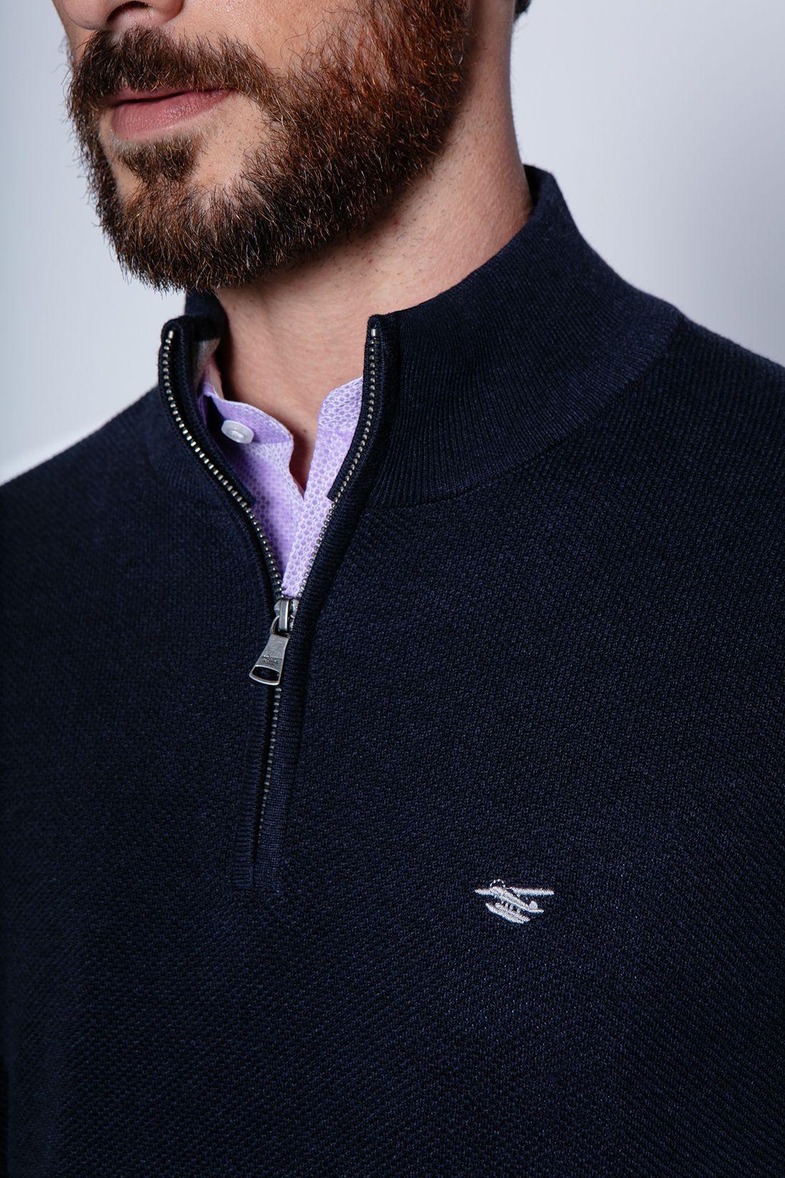 Sweater London Smart Casual L/S Navy-4