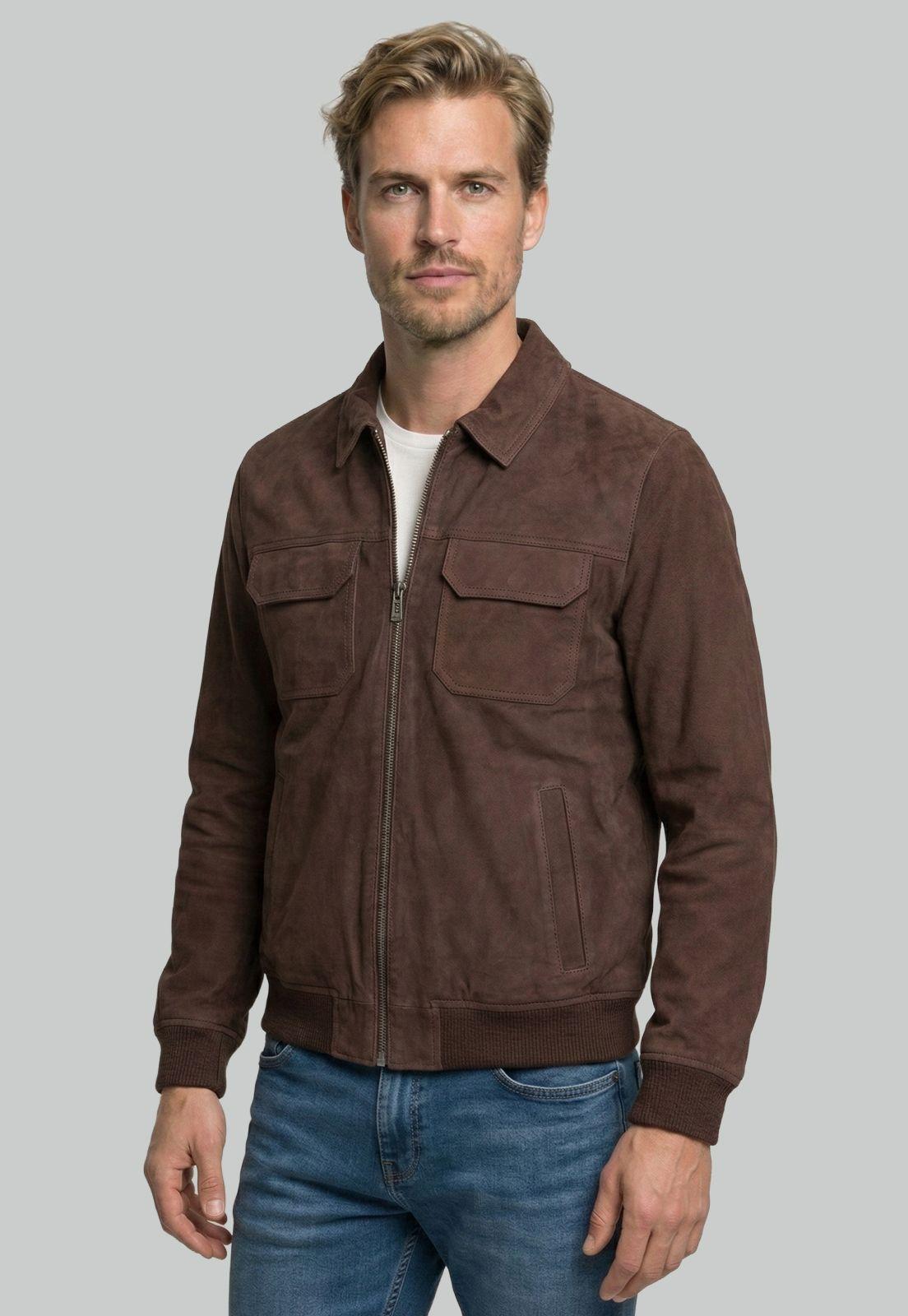 Chaqueta Suede Lyon Brown-0