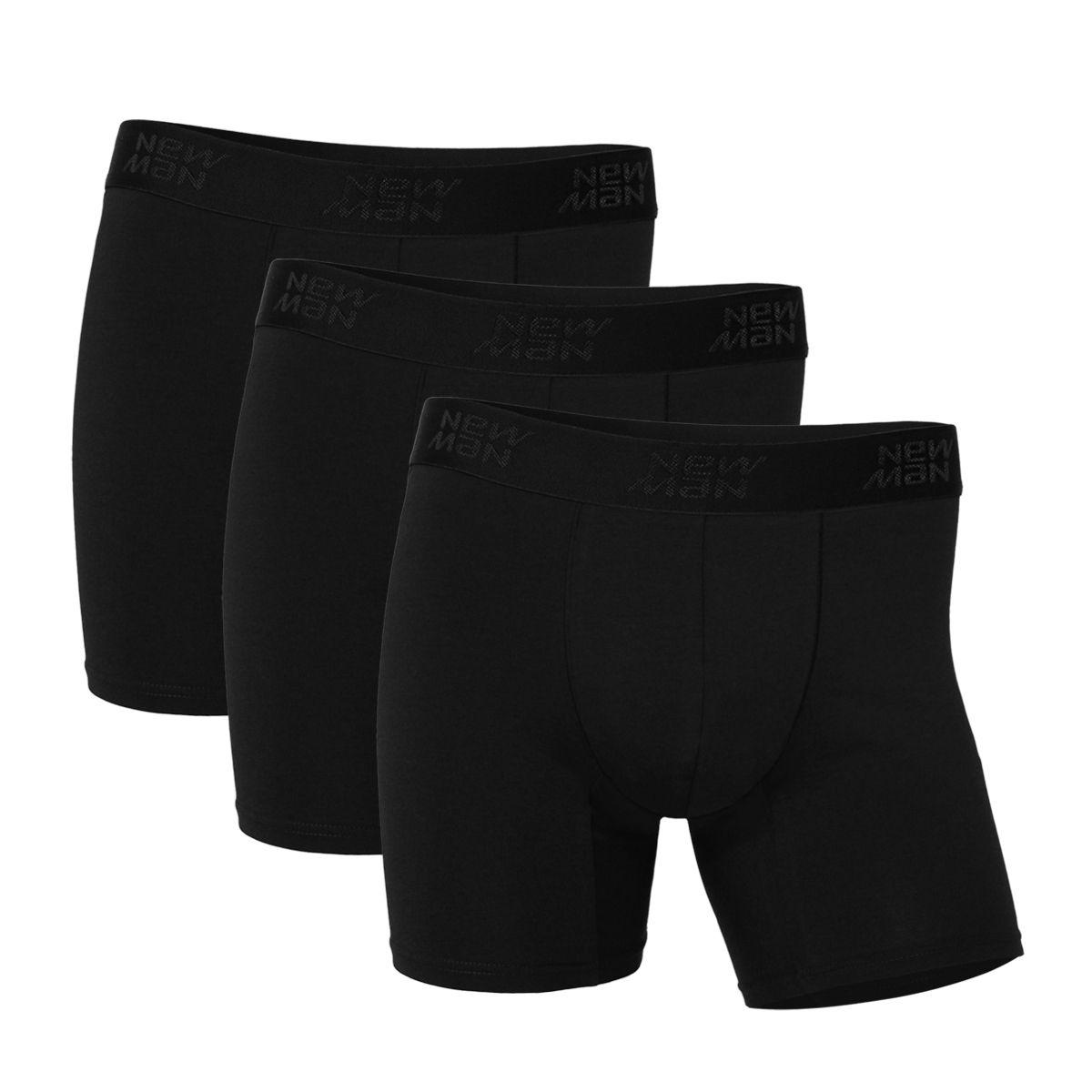 Boxer Tri Pack Newman Casual Black-2