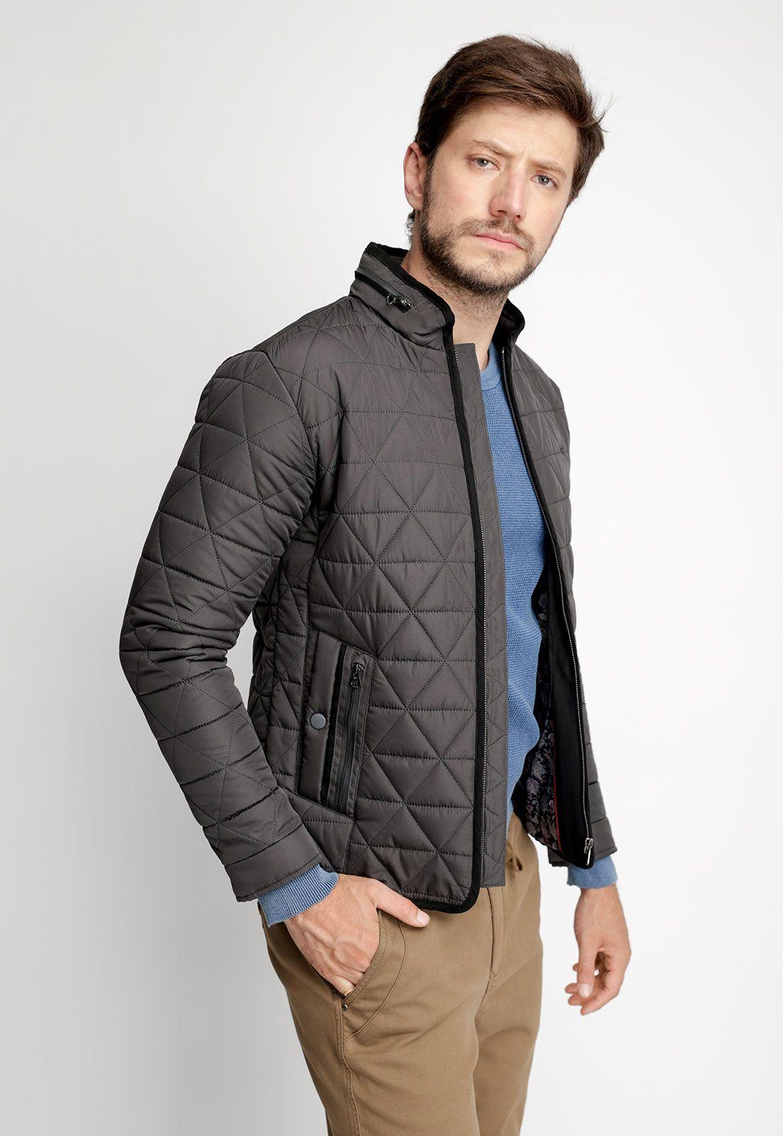 Chaqueta Rombos F Charcoal-0