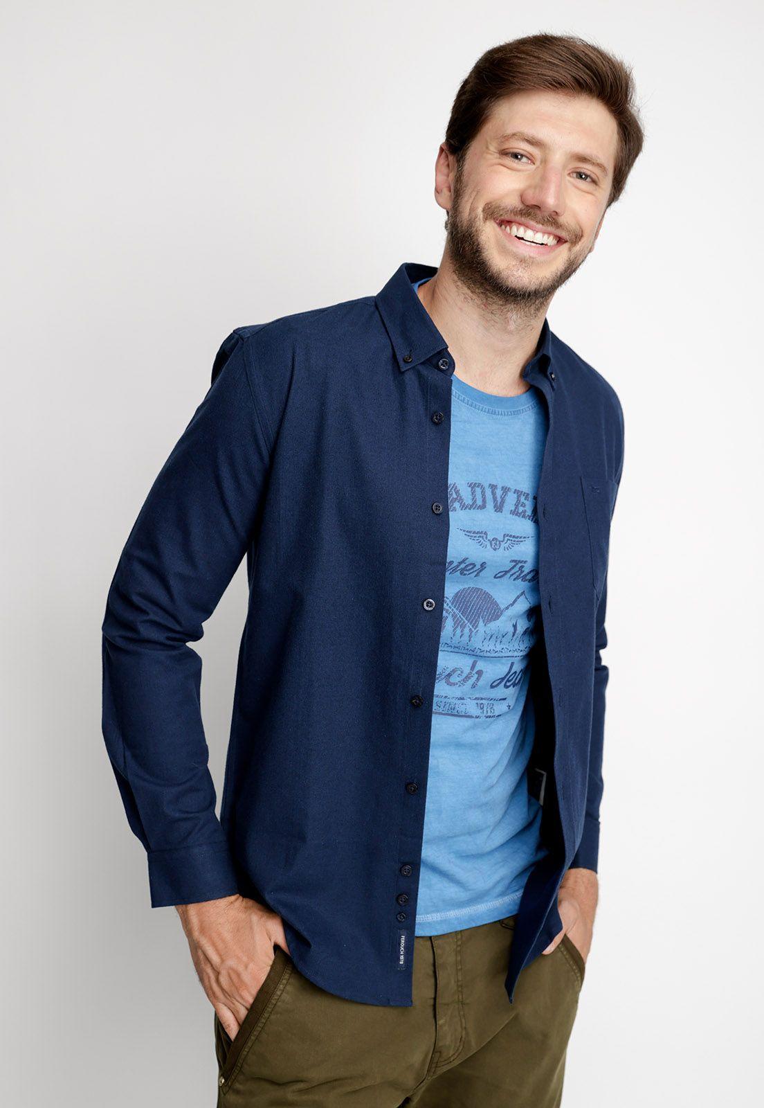 Camisa Franela Lisa F Navy-0