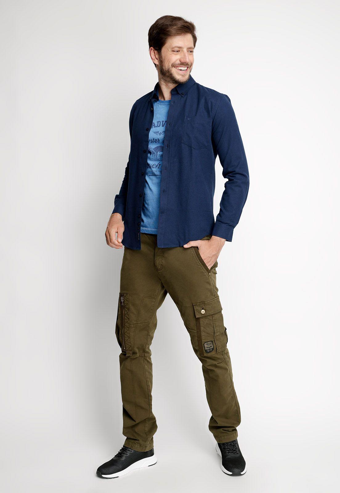 Camisa Franela Lisa F Navy-3