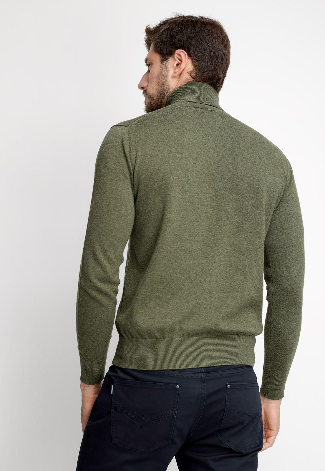 Sweater Smart Casual Turtle Neck Lt Military-1
