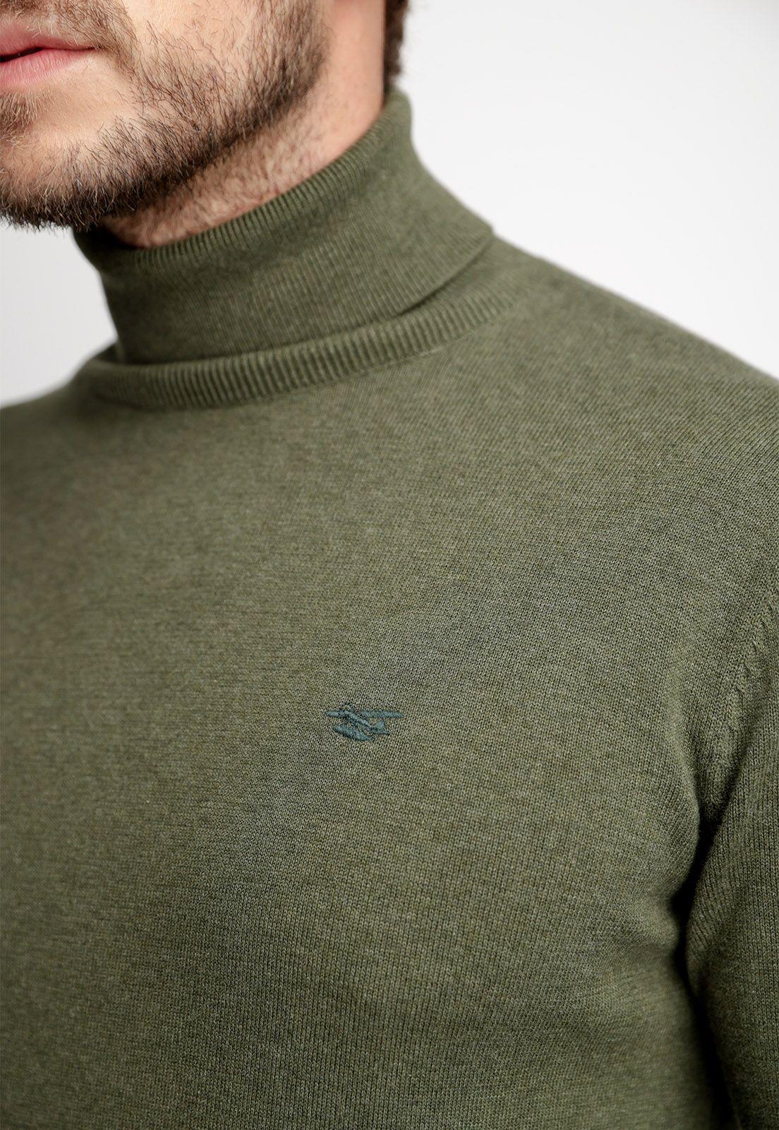 Sweater Smart Casual Turtle Neck Lt Military-2