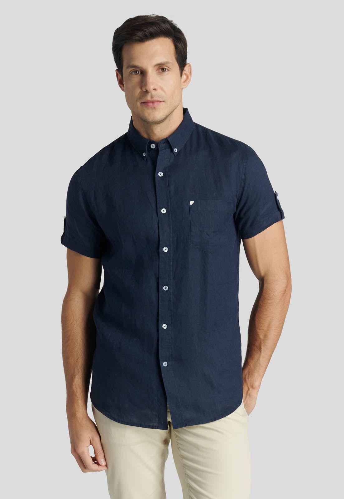 Camisa  Colchester Heritage Navy-4