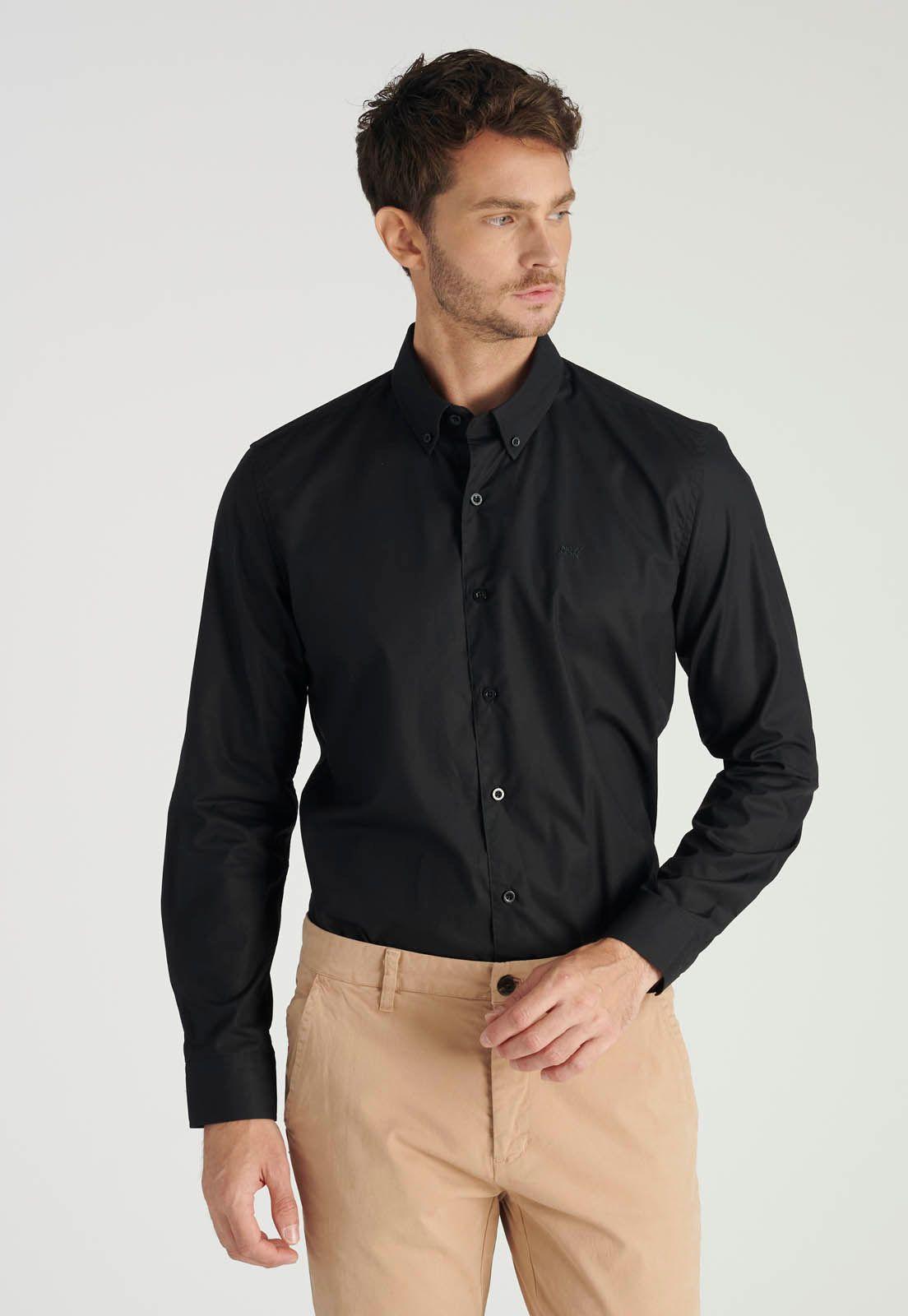 Camisa Oscar Business Black-0