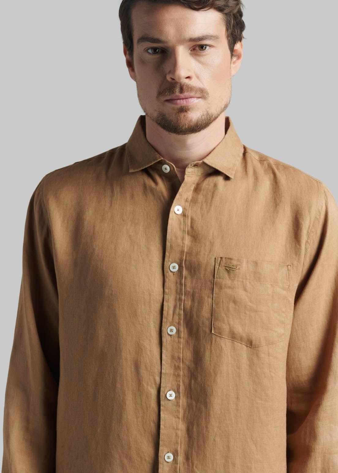 Camisa Lino Green Bay Camel-2
