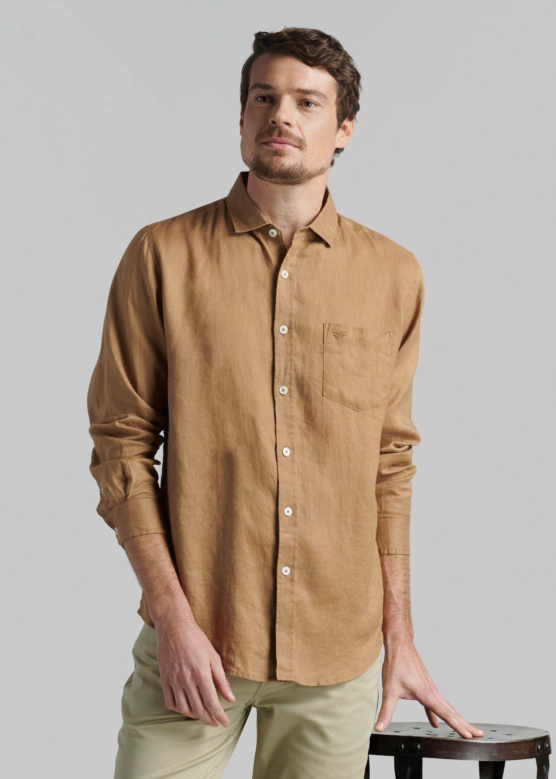 Camisa Lino Green Bay Camel-4