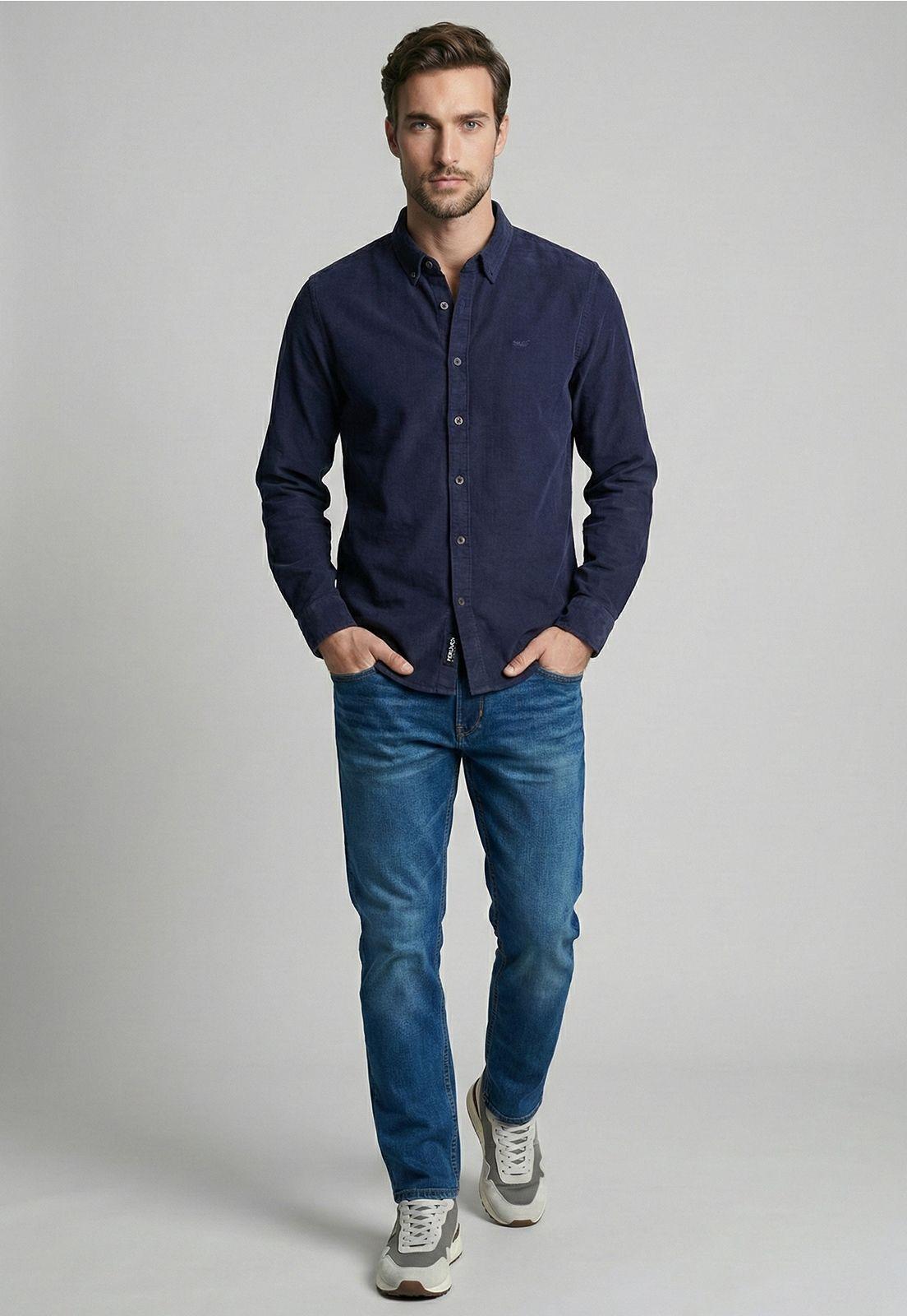 Camisa Cotelé Cincinnati Navy-1