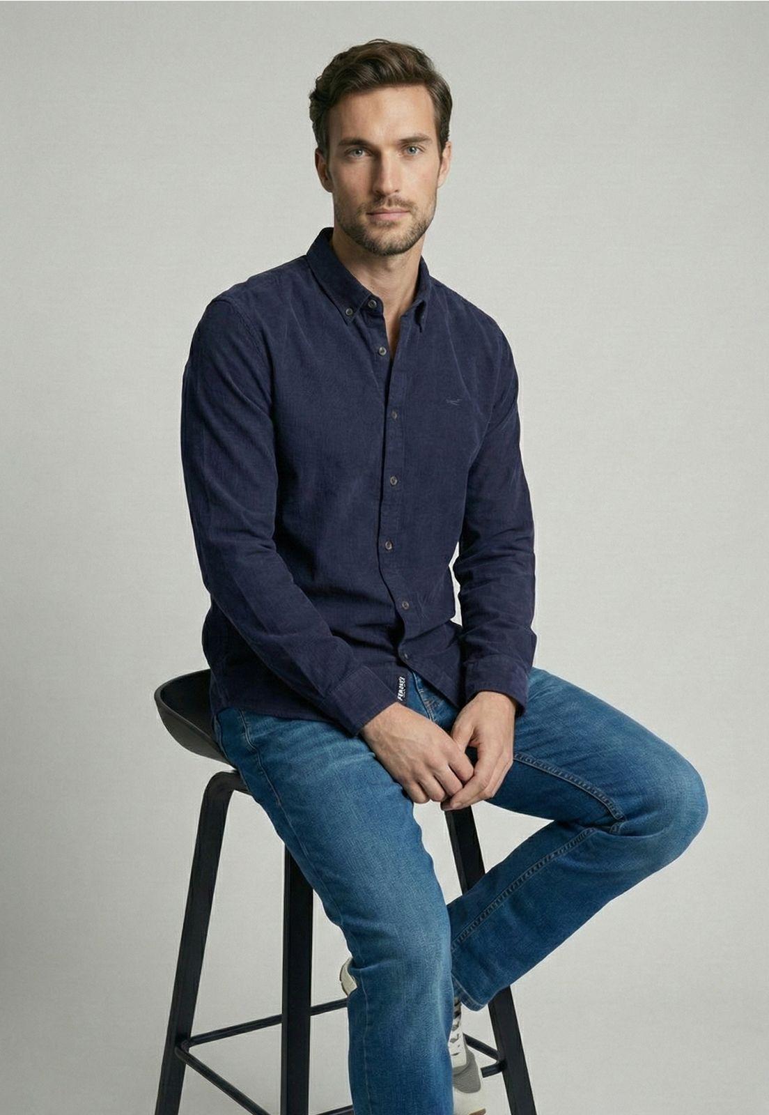 Camisa Cotelé Cincinnati Navy-4