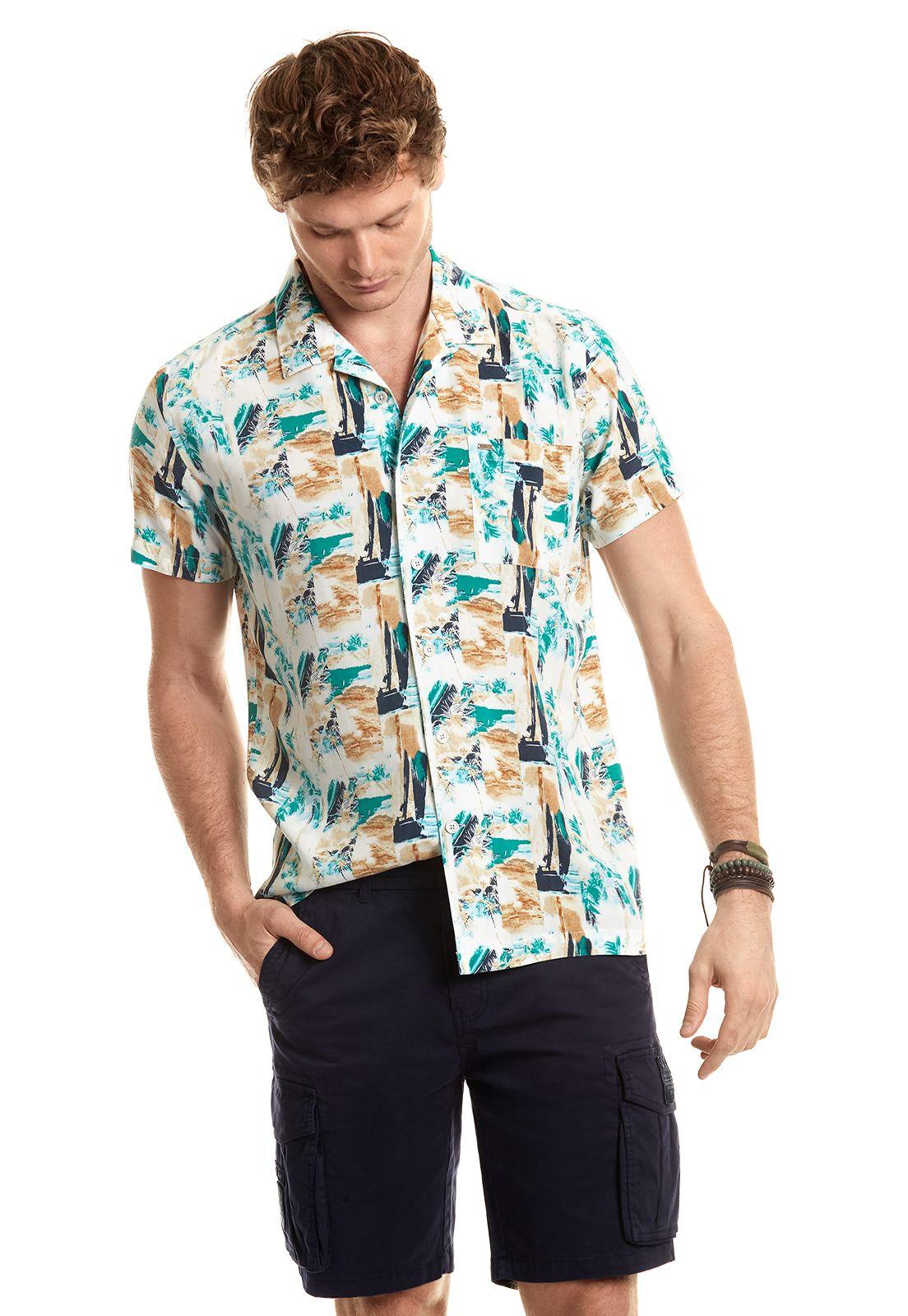 Camisa Estampada Oklahoma Fj River-0