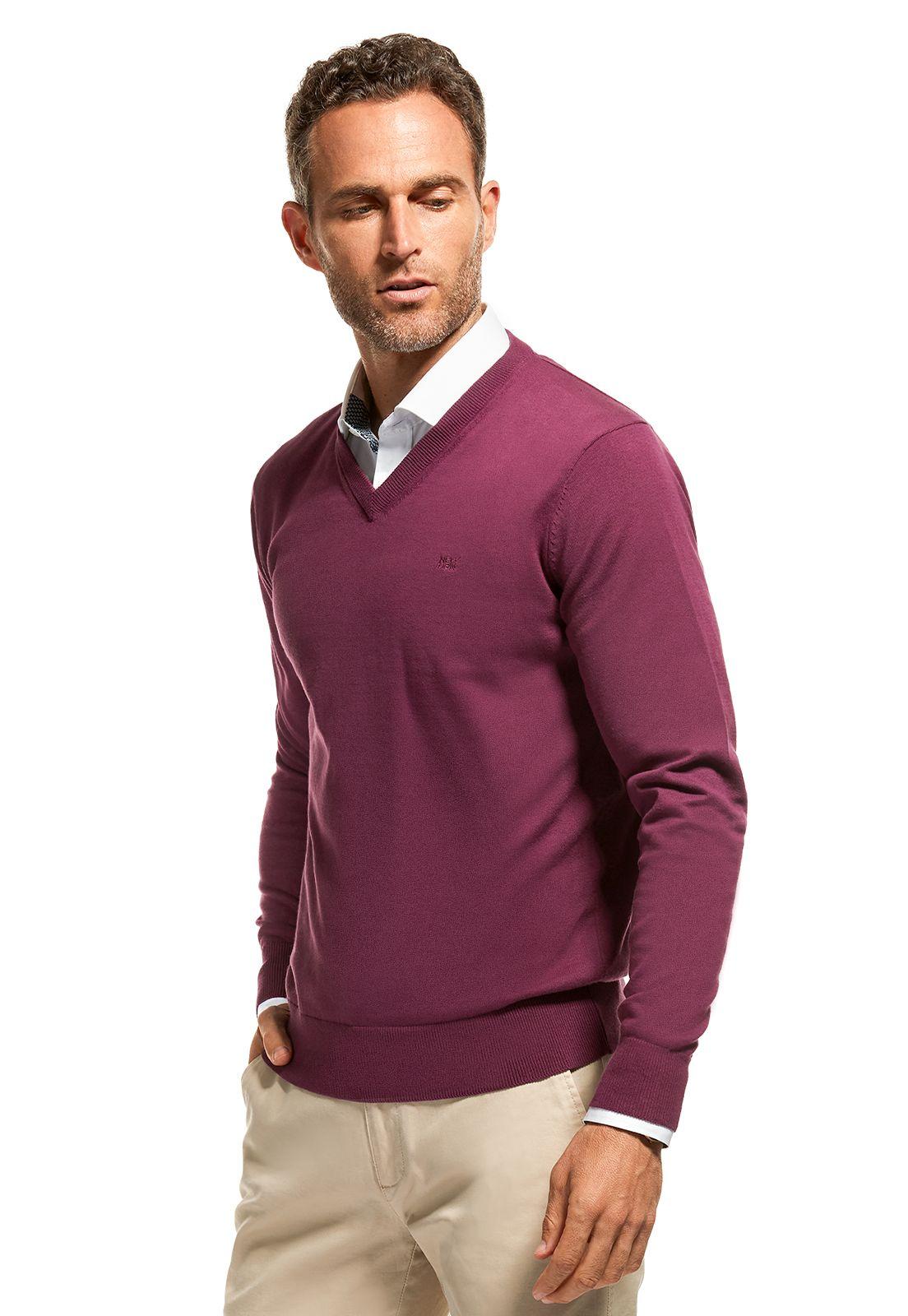 SWEATER MANOLO BURGUNDY-0