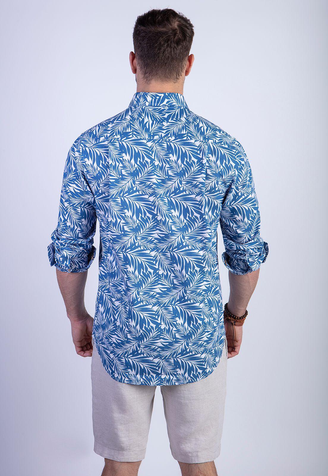 Camisa Estampada Vermont Fj Indigo-1