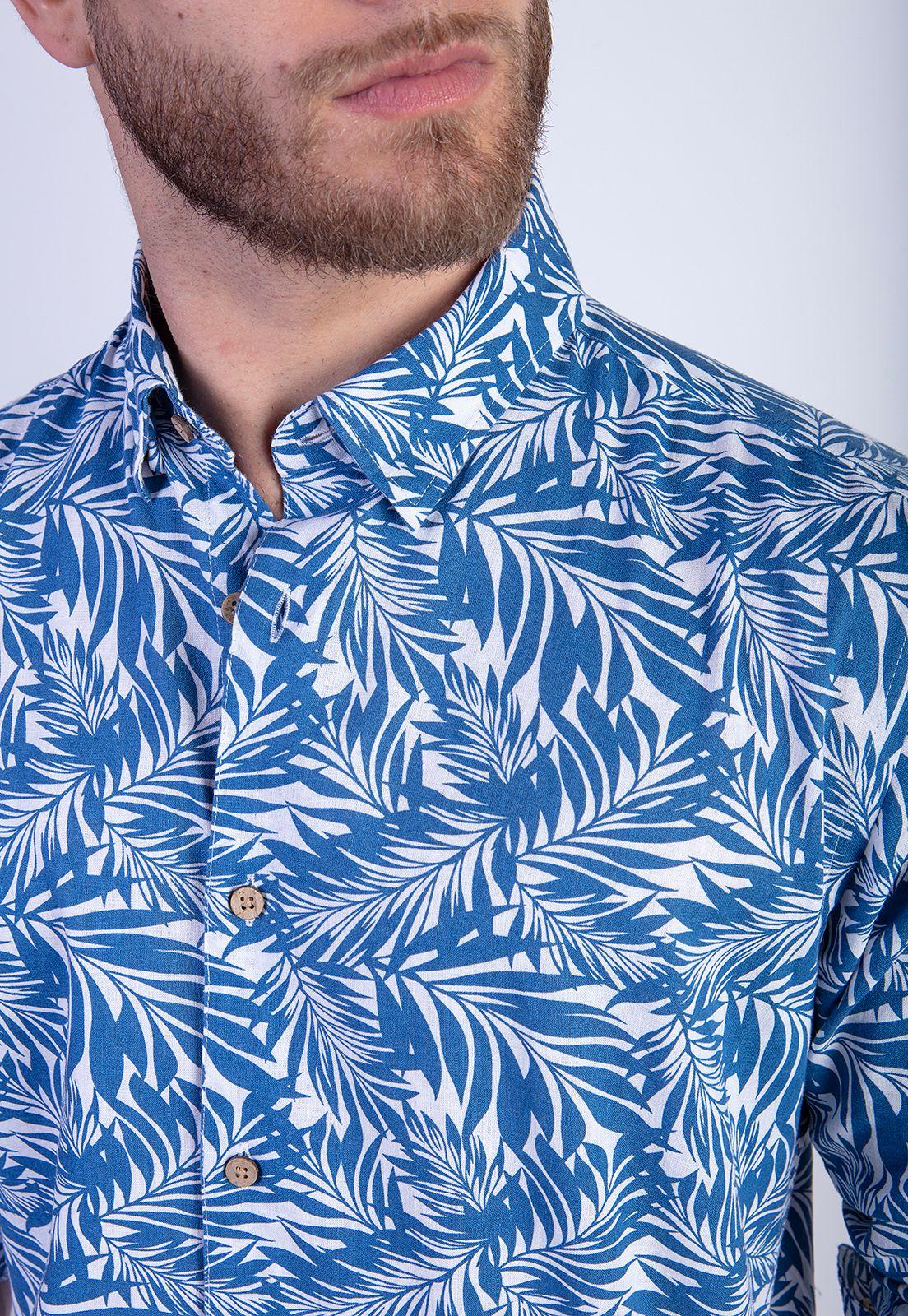Camisa Estampada Vermont Fj Indigo-3
