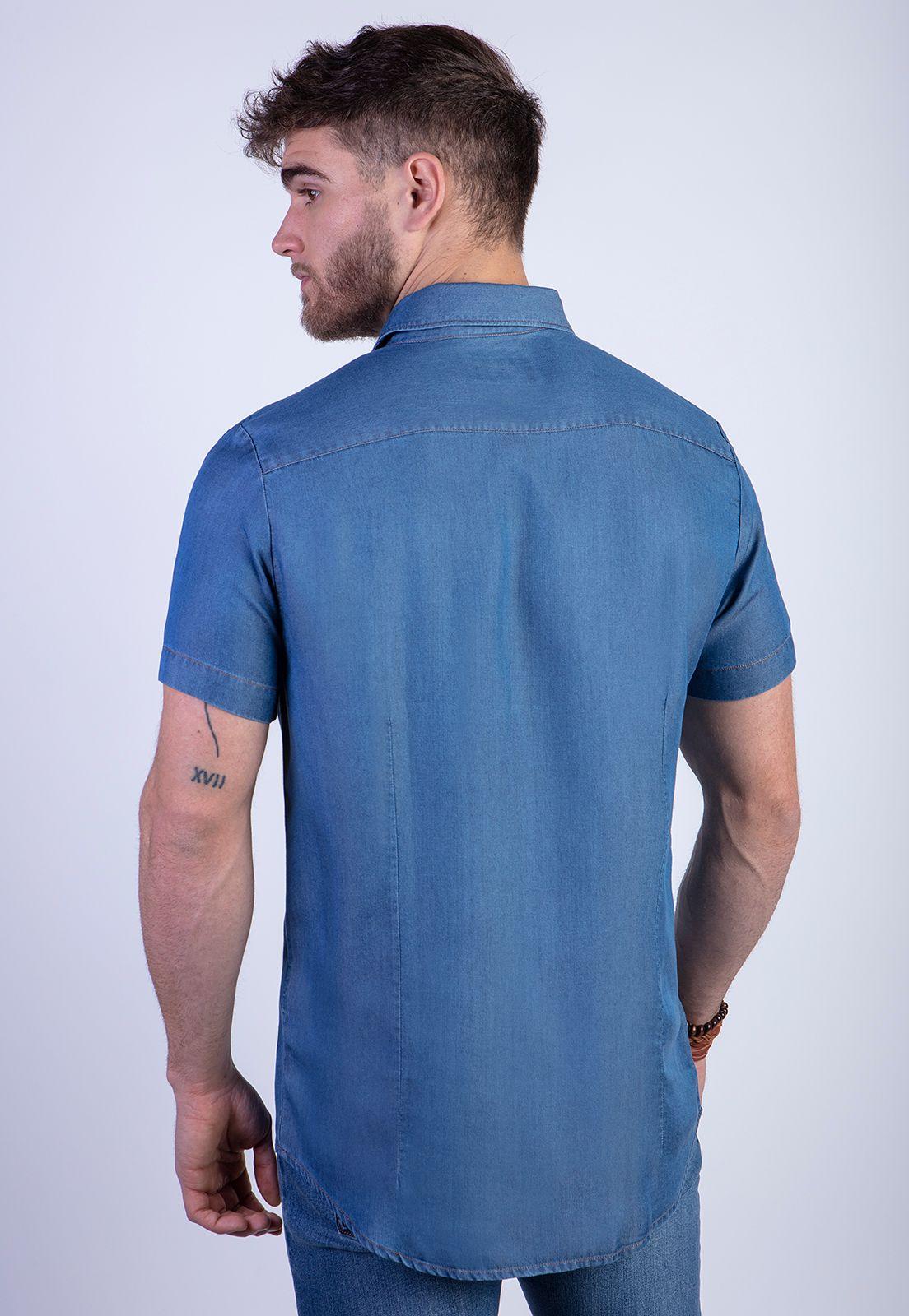 Camisa Sport Tencel Fj Indigo-1