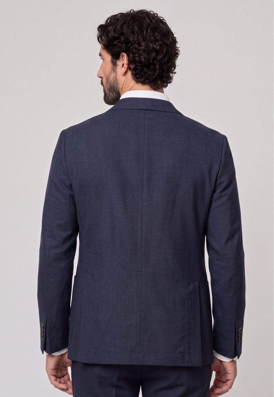 Blazer Suit Lino Coral Way Navy-2