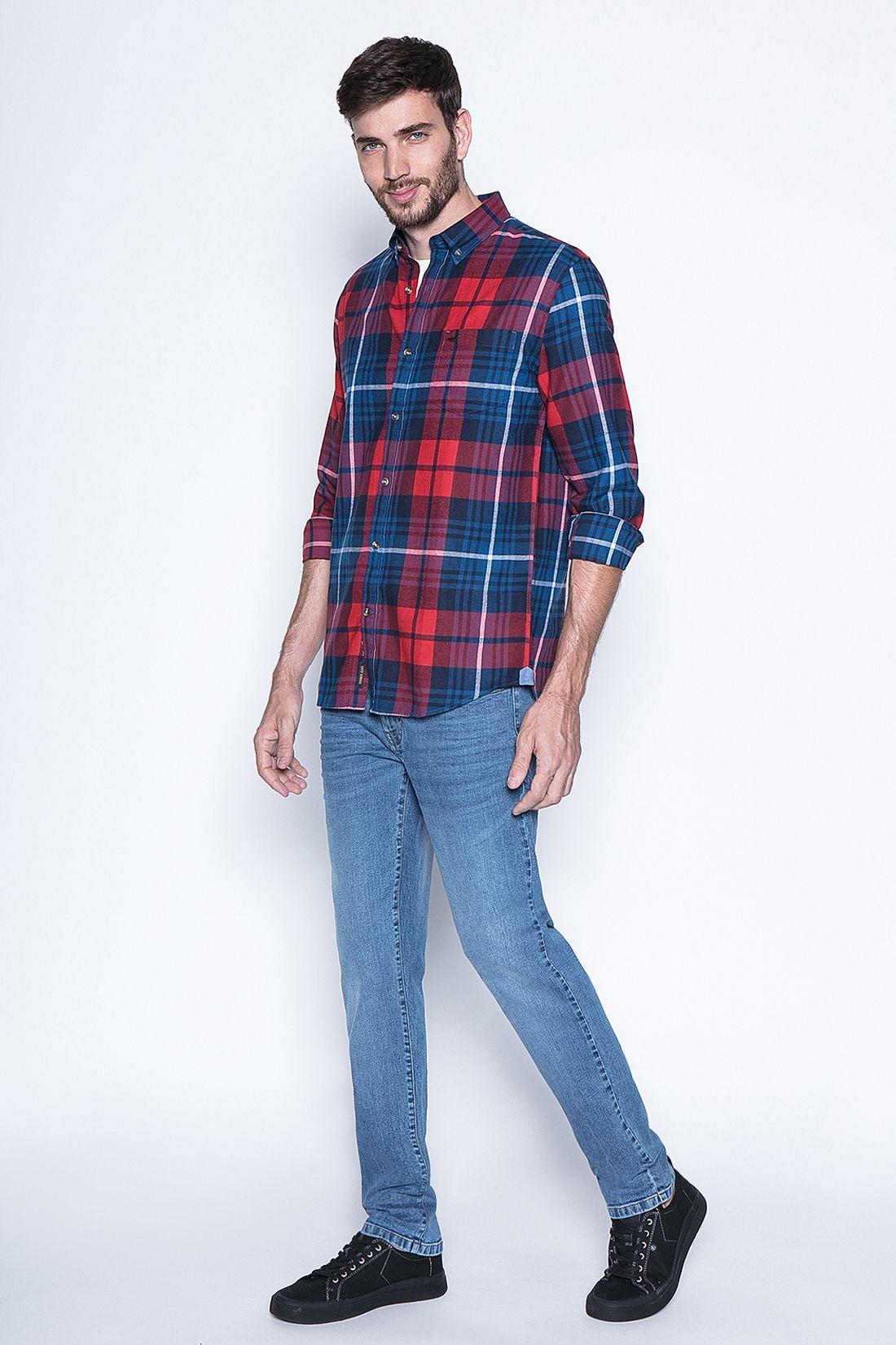 Camisa Cuadro Texas Fj Red-3
