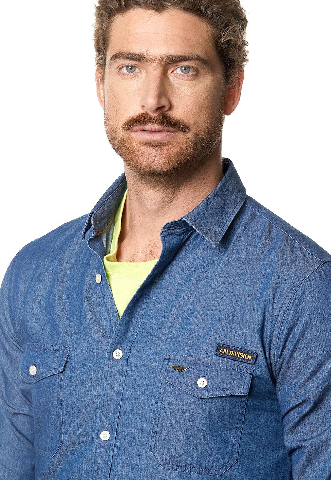 Camisa Safari Fj Blue-3