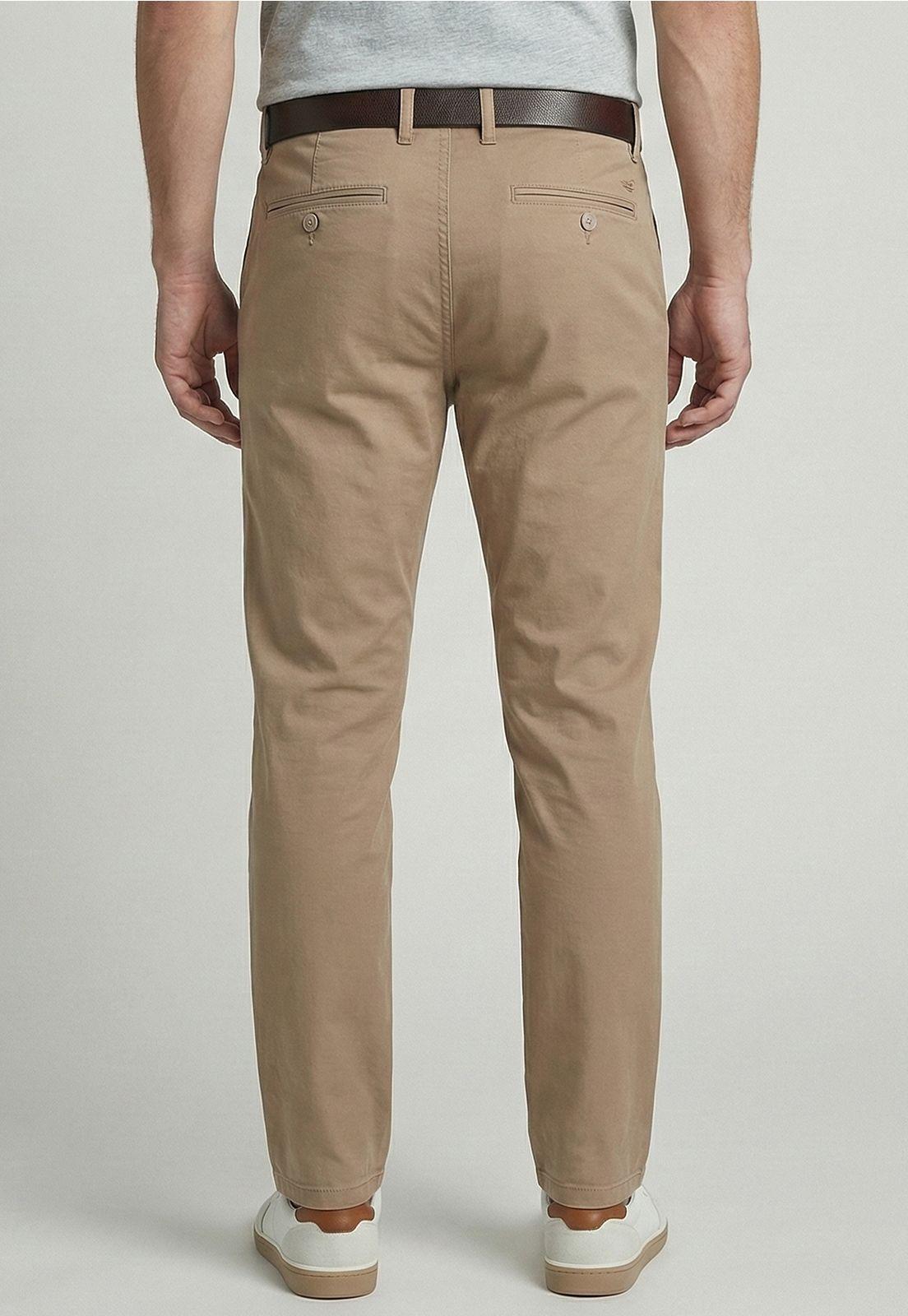 Pantalón Twill Without Pleats L/33 Khaki-3