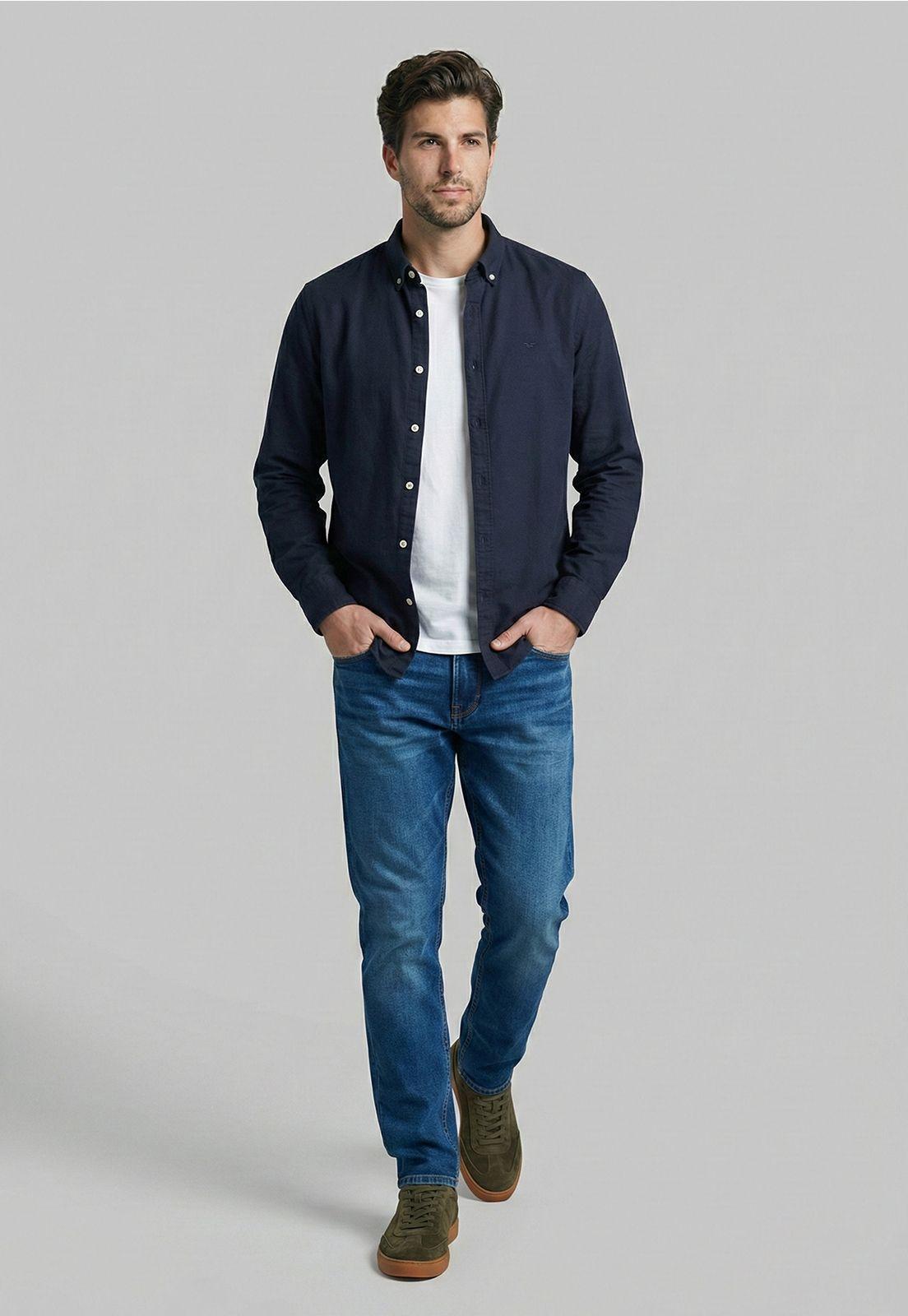 Camisa Smart Casual Coventry Navy-1