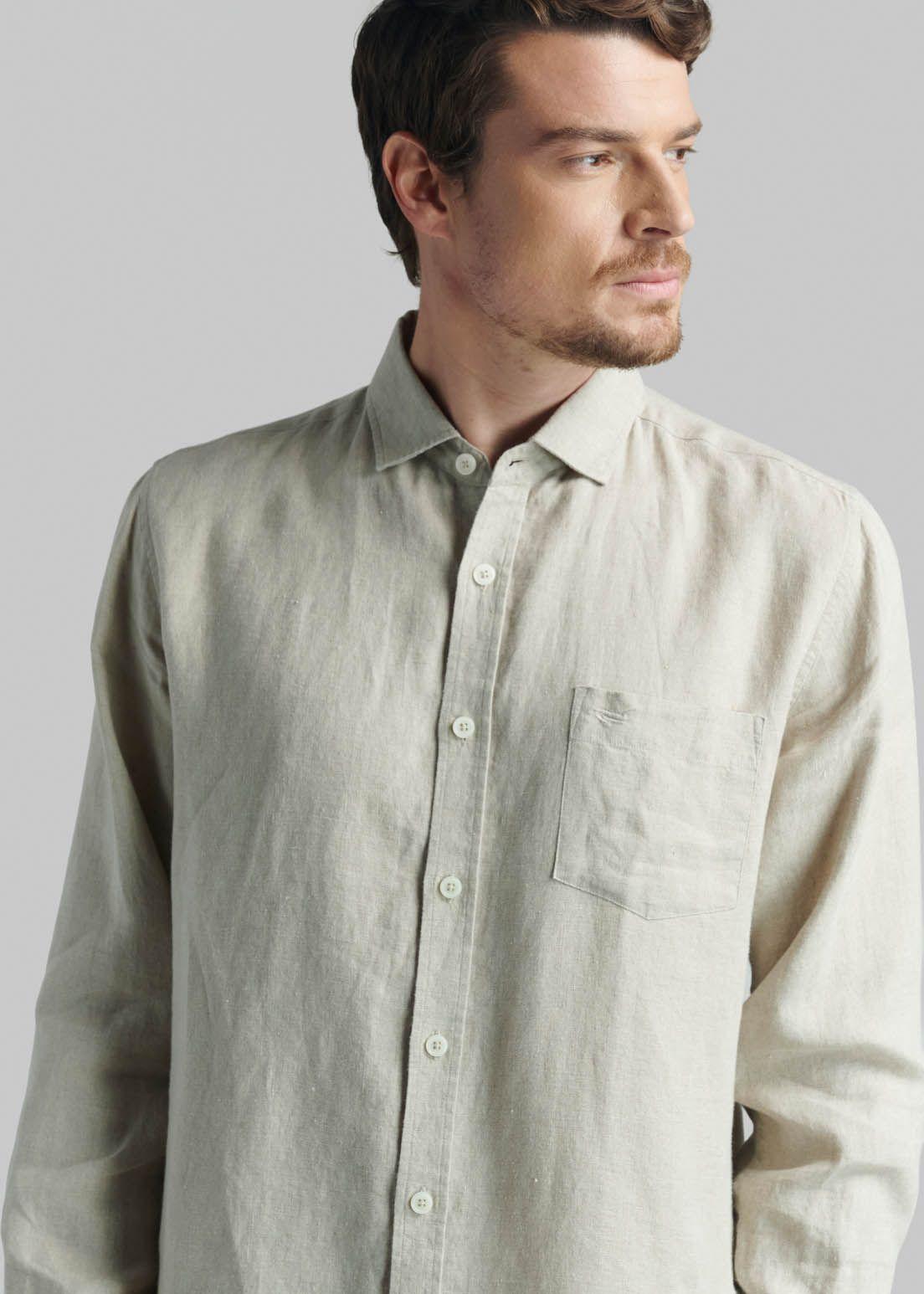 Camisa Lino Green Bay Beige-2