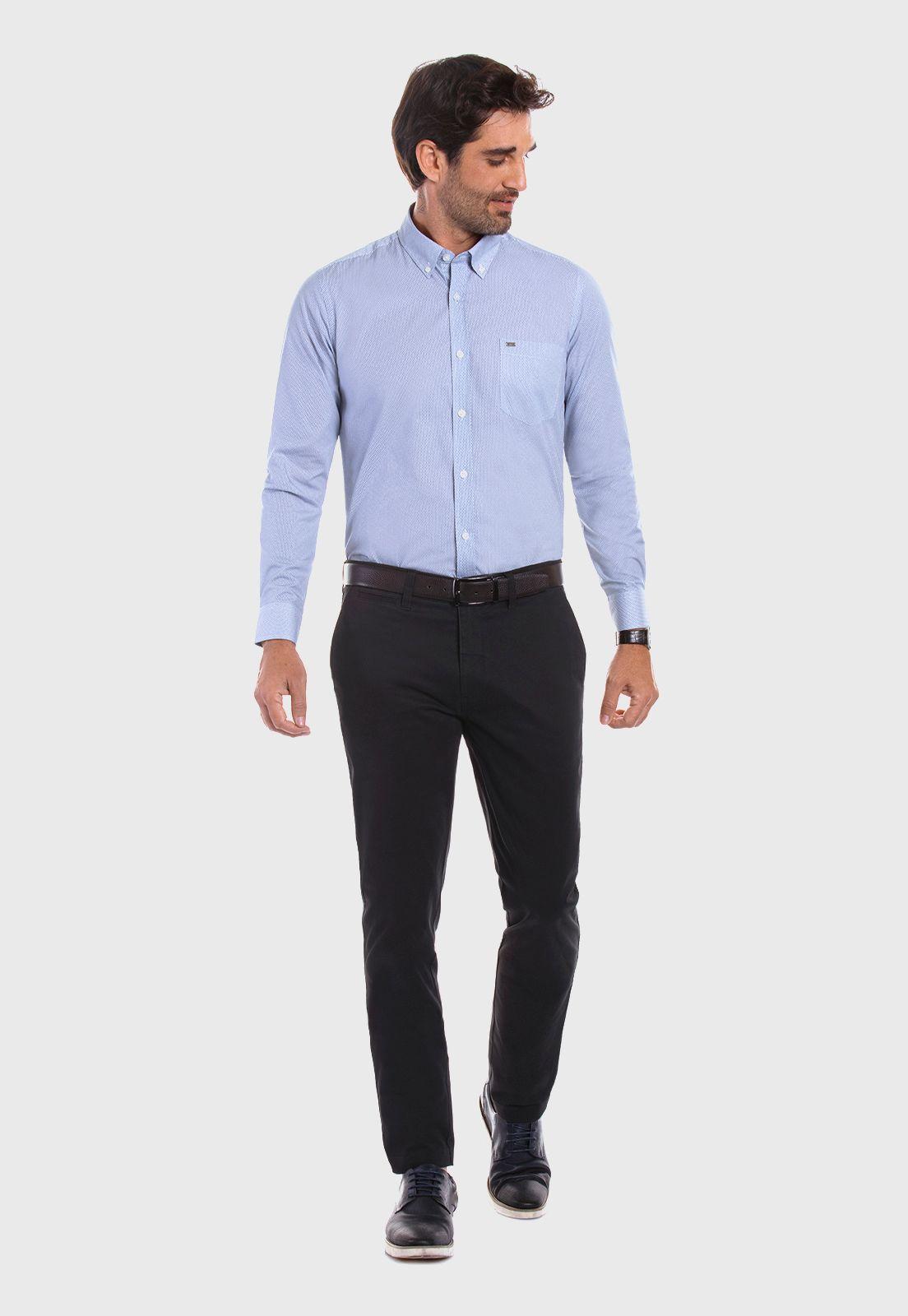 Pantalón Twill Slim /33 Black-1