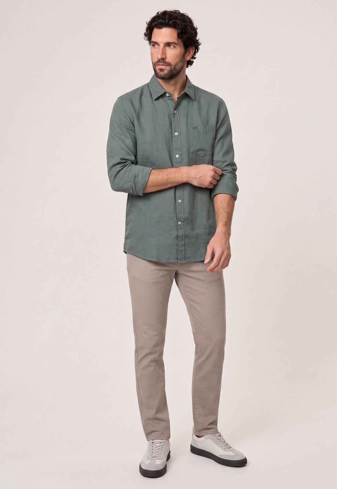 Camisa Lino Green Bay River-1