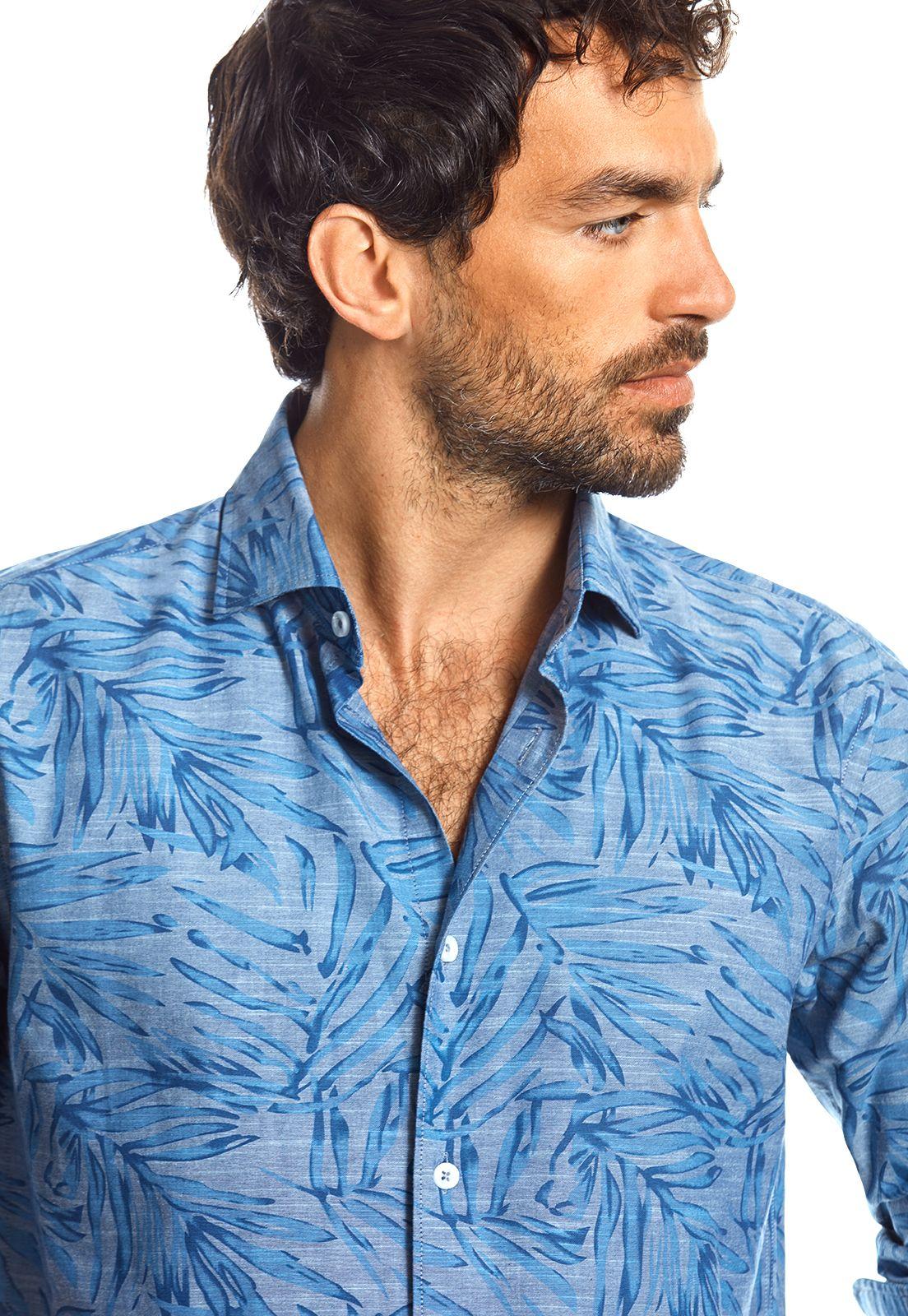 Camisa Estampada Arizona Fj Blue-3
