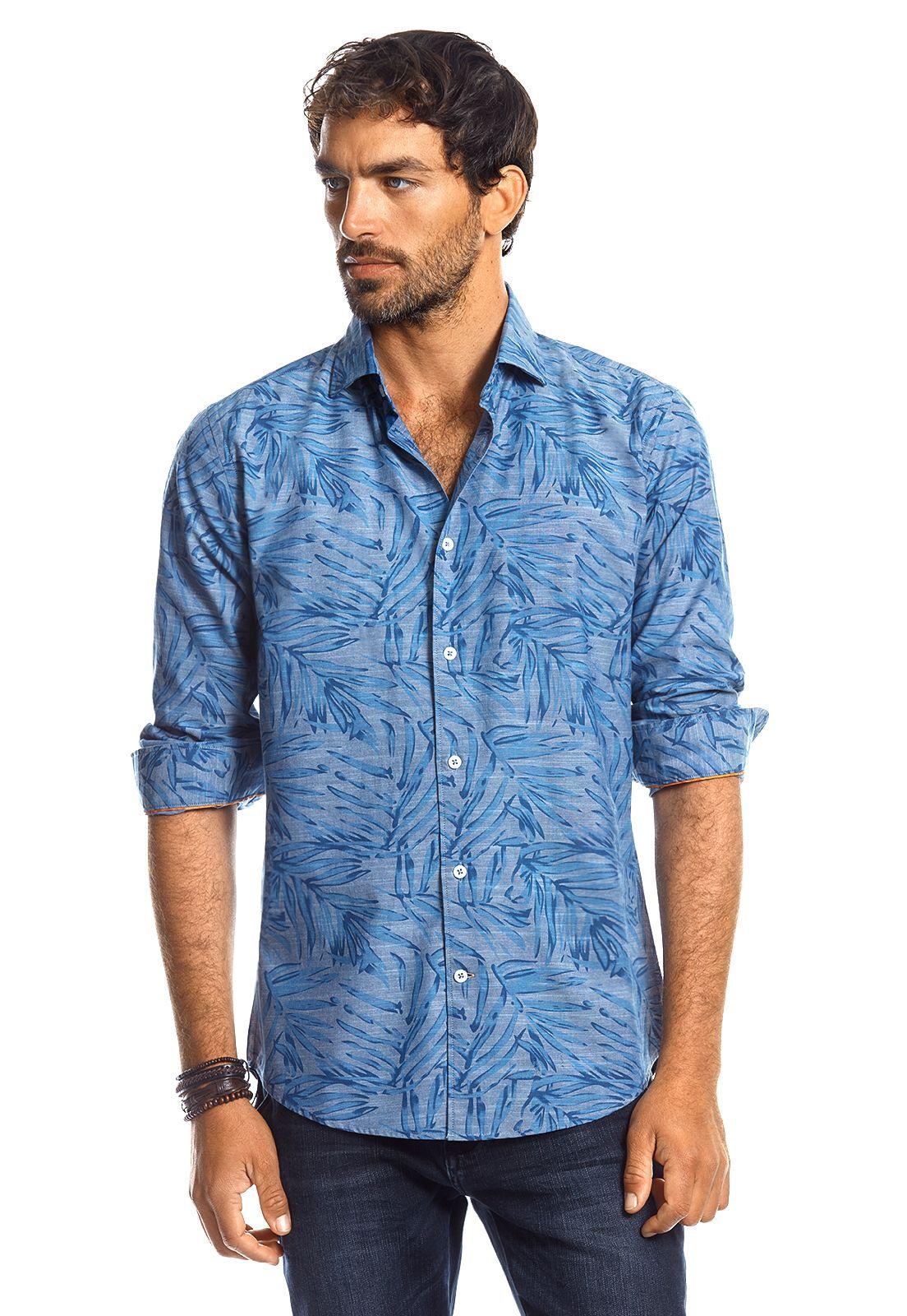 Camisa Estampada Arizona Fj Blue-0