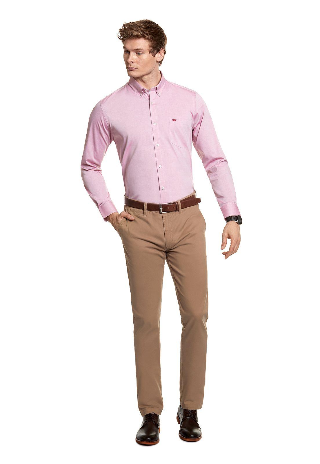 Pantalón Twill Slim /33 Almond-1