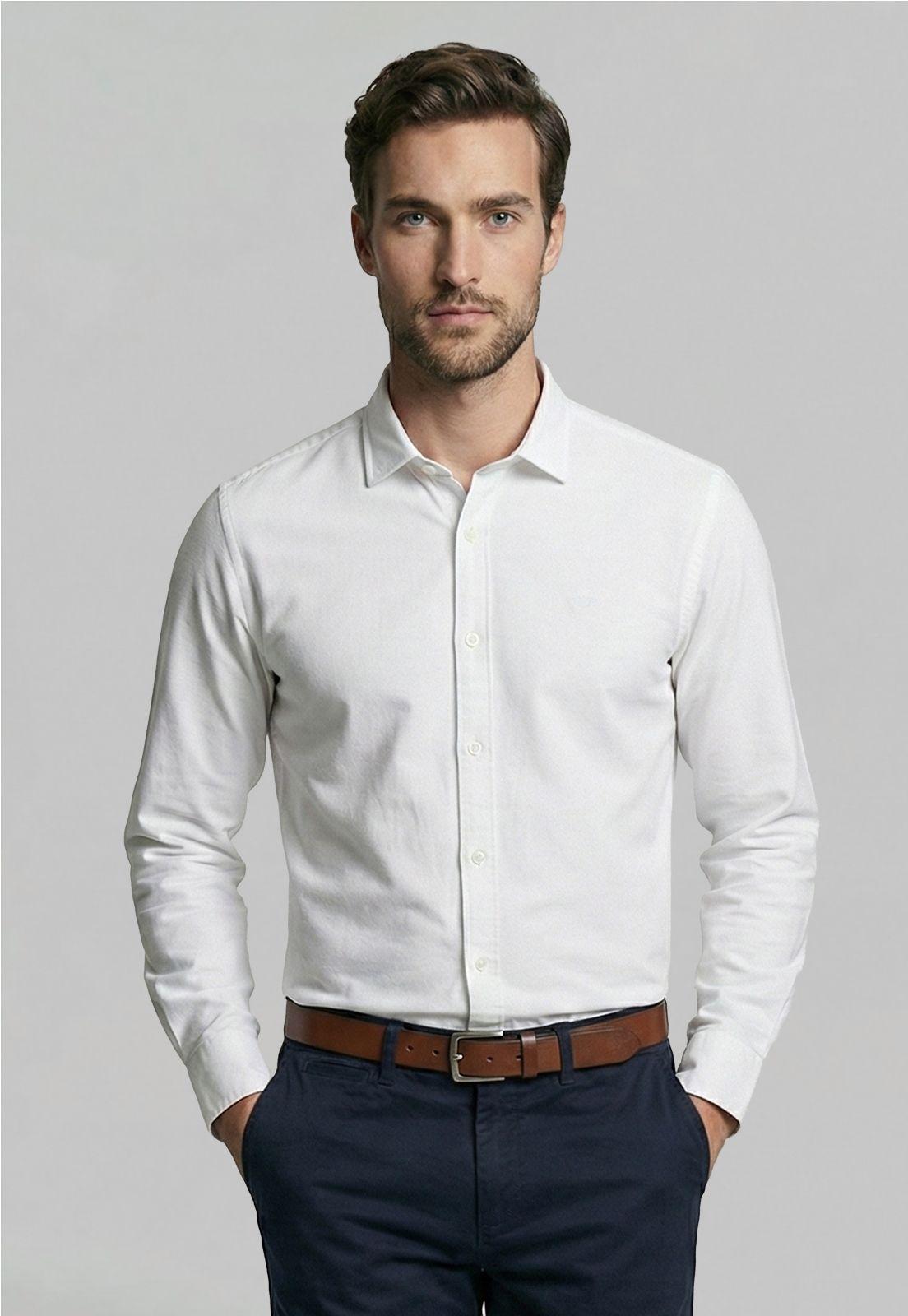 Camisa Smart Casual Coventry White-0