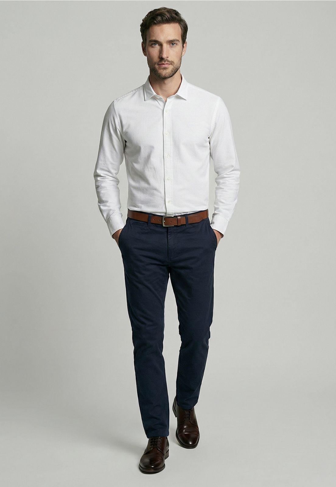Camisa Smart Casual Coventry White-1