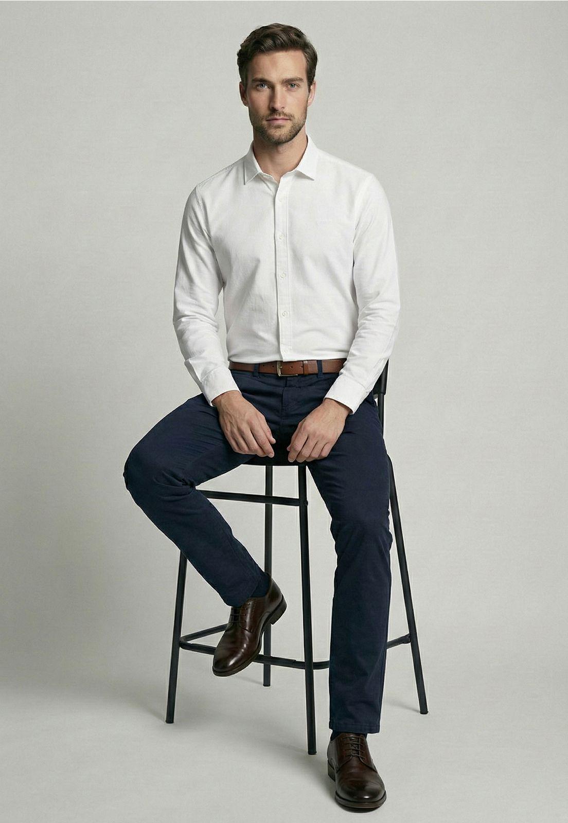 Camisa Smart Casual Coventry White-4