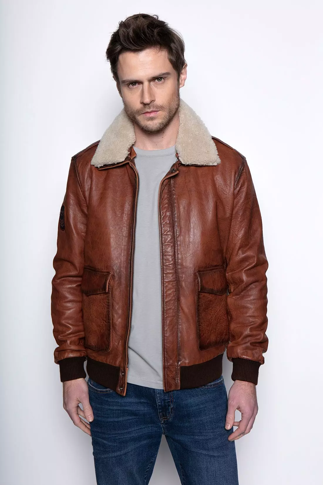 Chaqueta Pilot Brown Arkansas-0