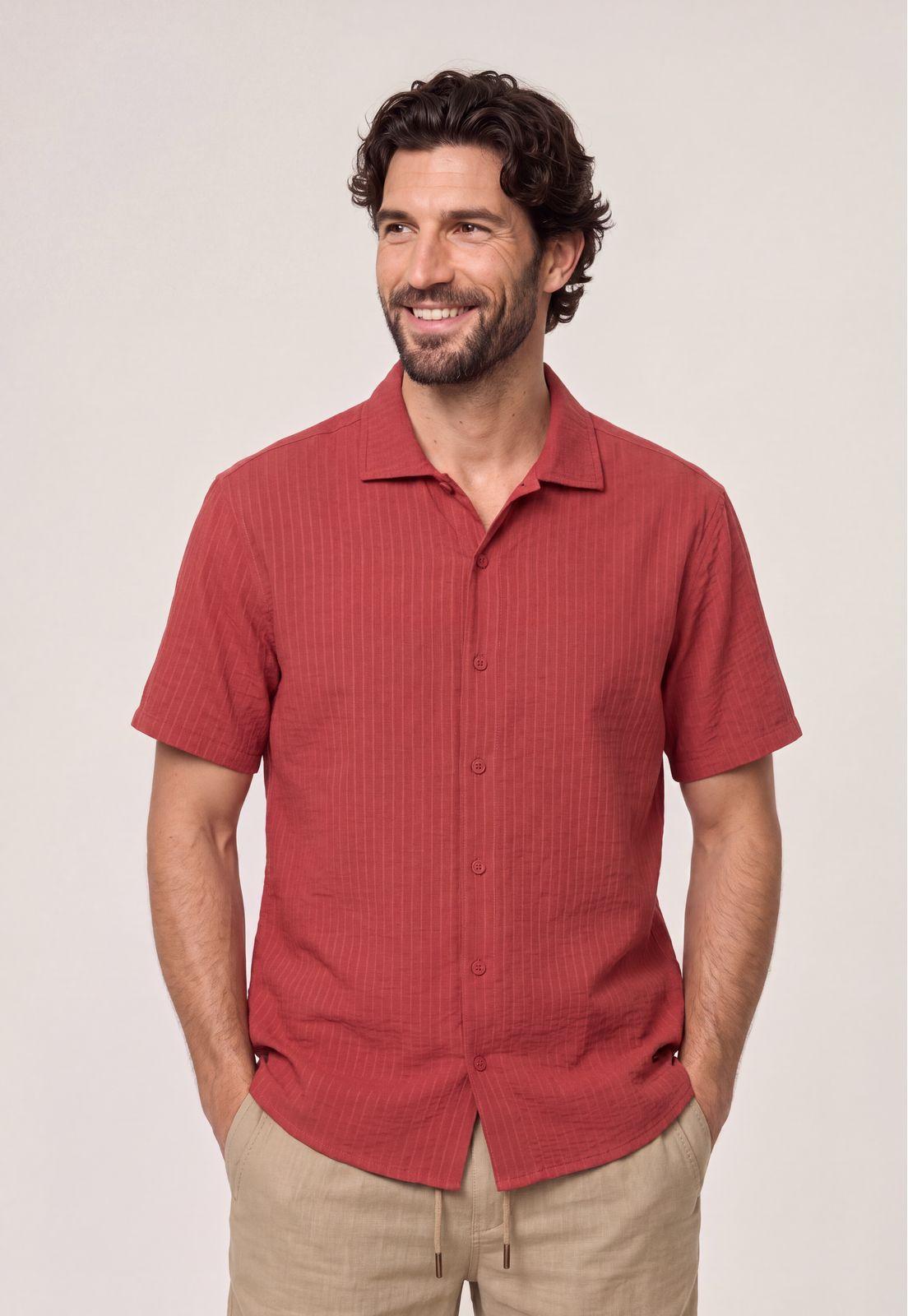 Camisa Cabot Terracota-0